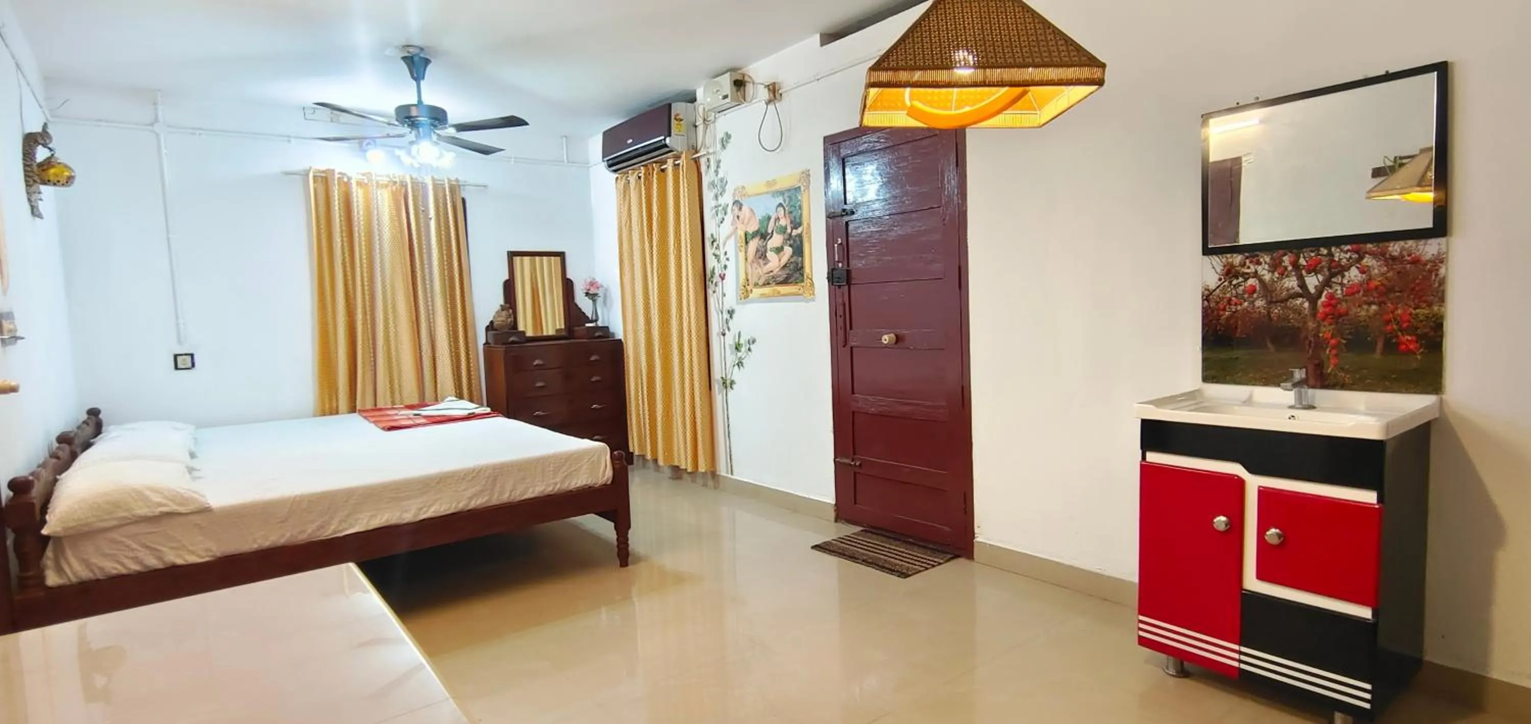 Bed in Achayans Homestay Mararikulam