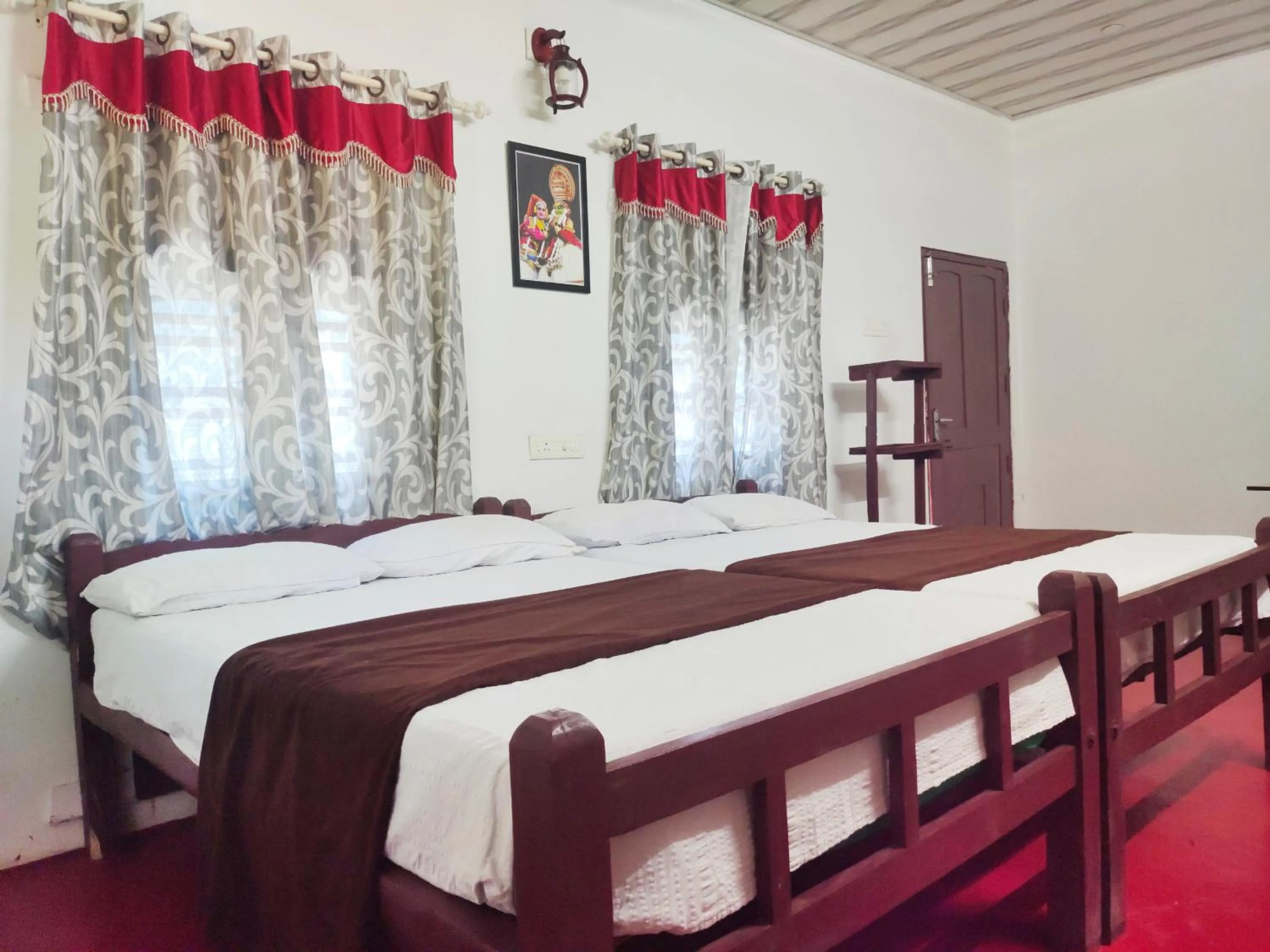 Bed in Achayans Homestay Mararikulam
