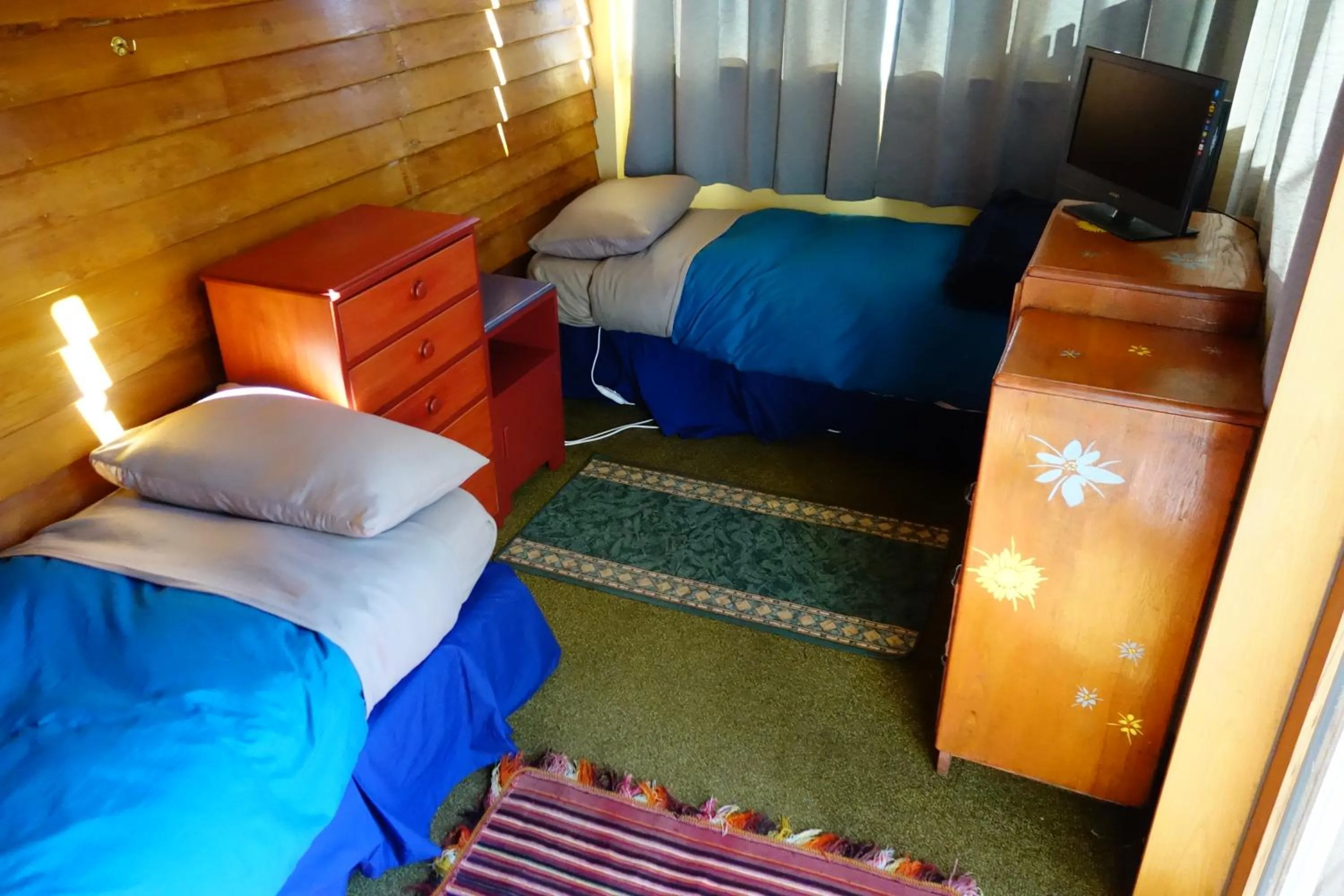 Bed in Big Tree Lodge Methven