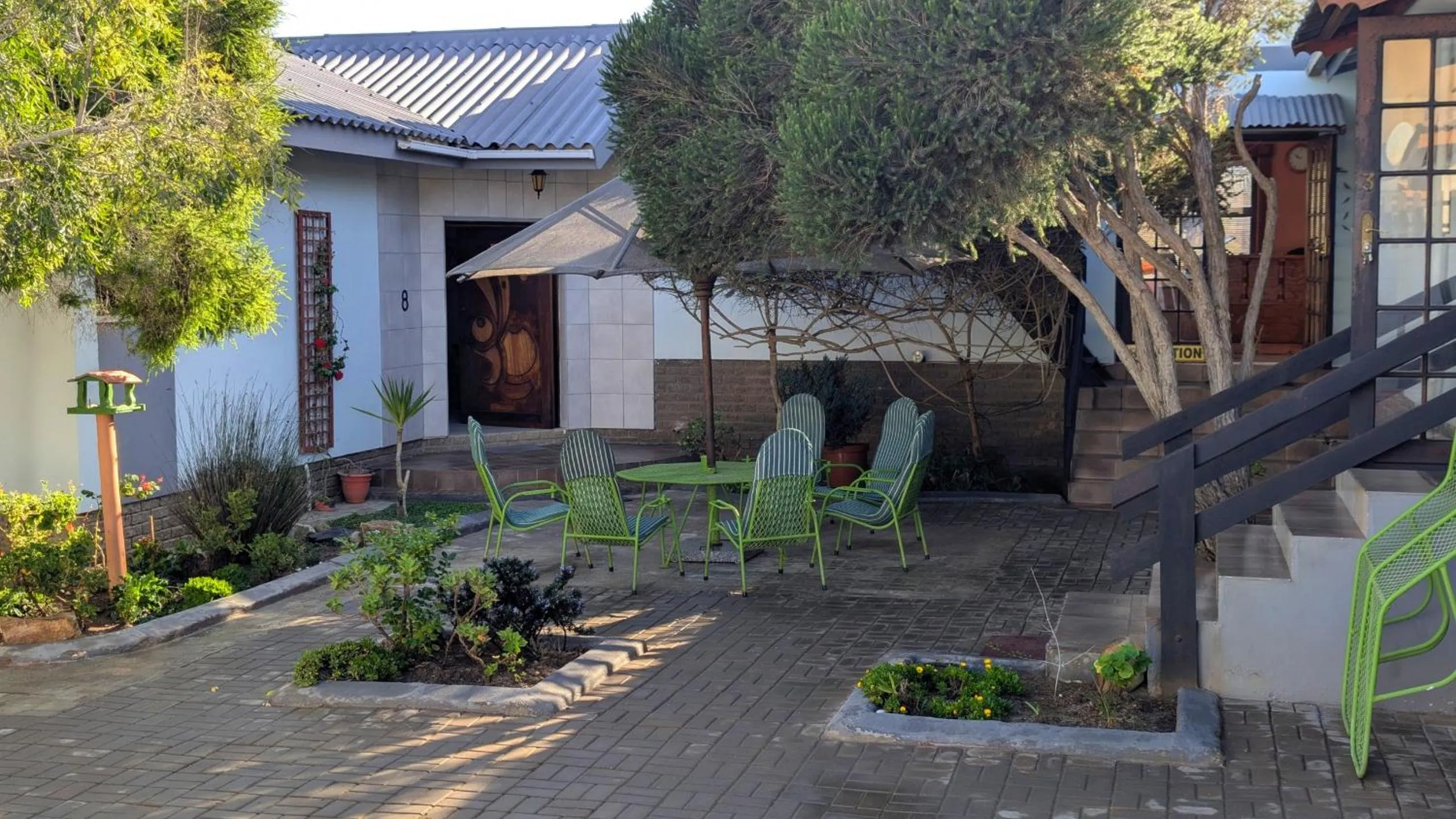 Inner courtyard view in Amarachi Guesthouse