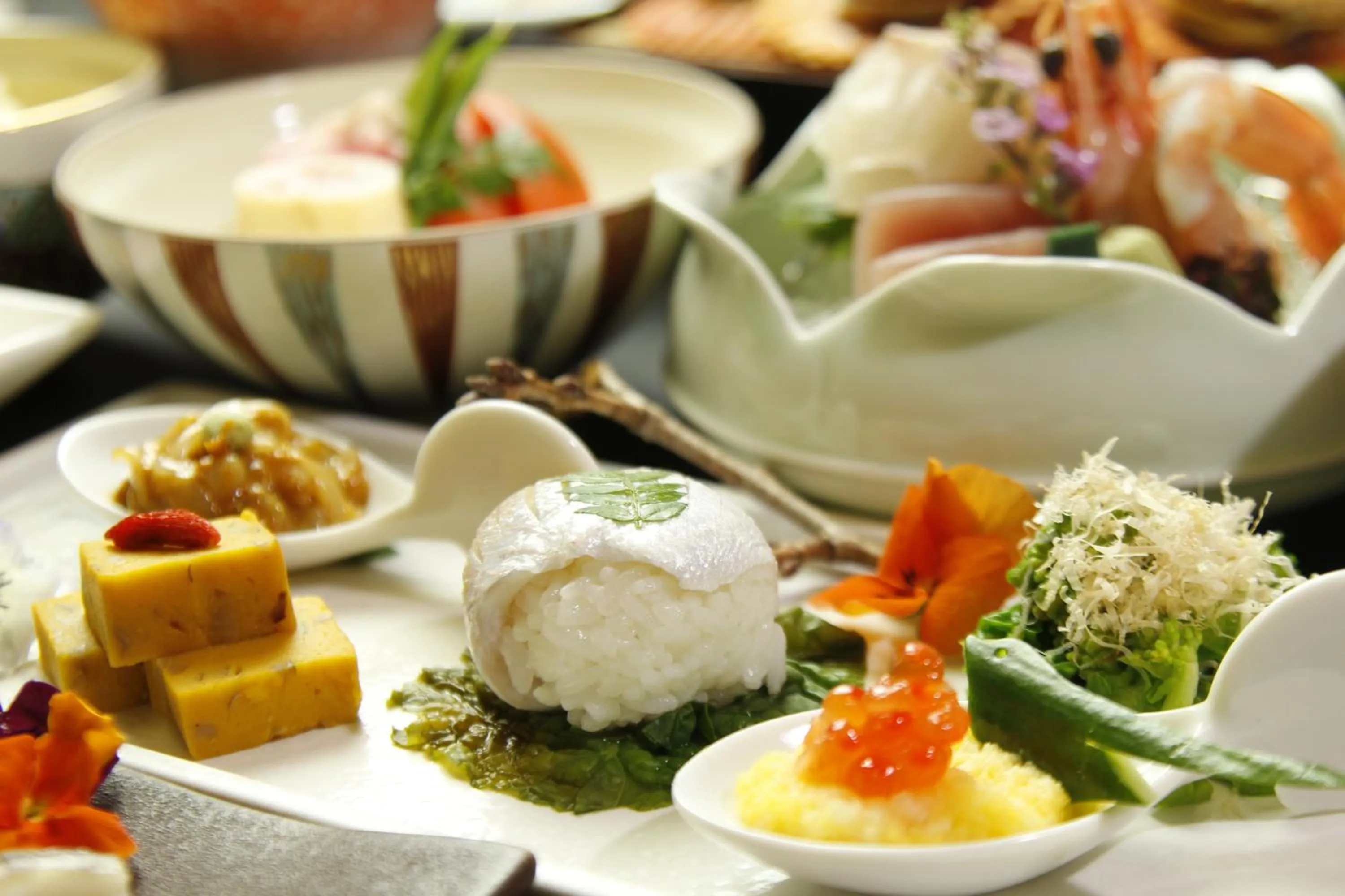 Food close-up in Kashikojima Park Hotel Michishio