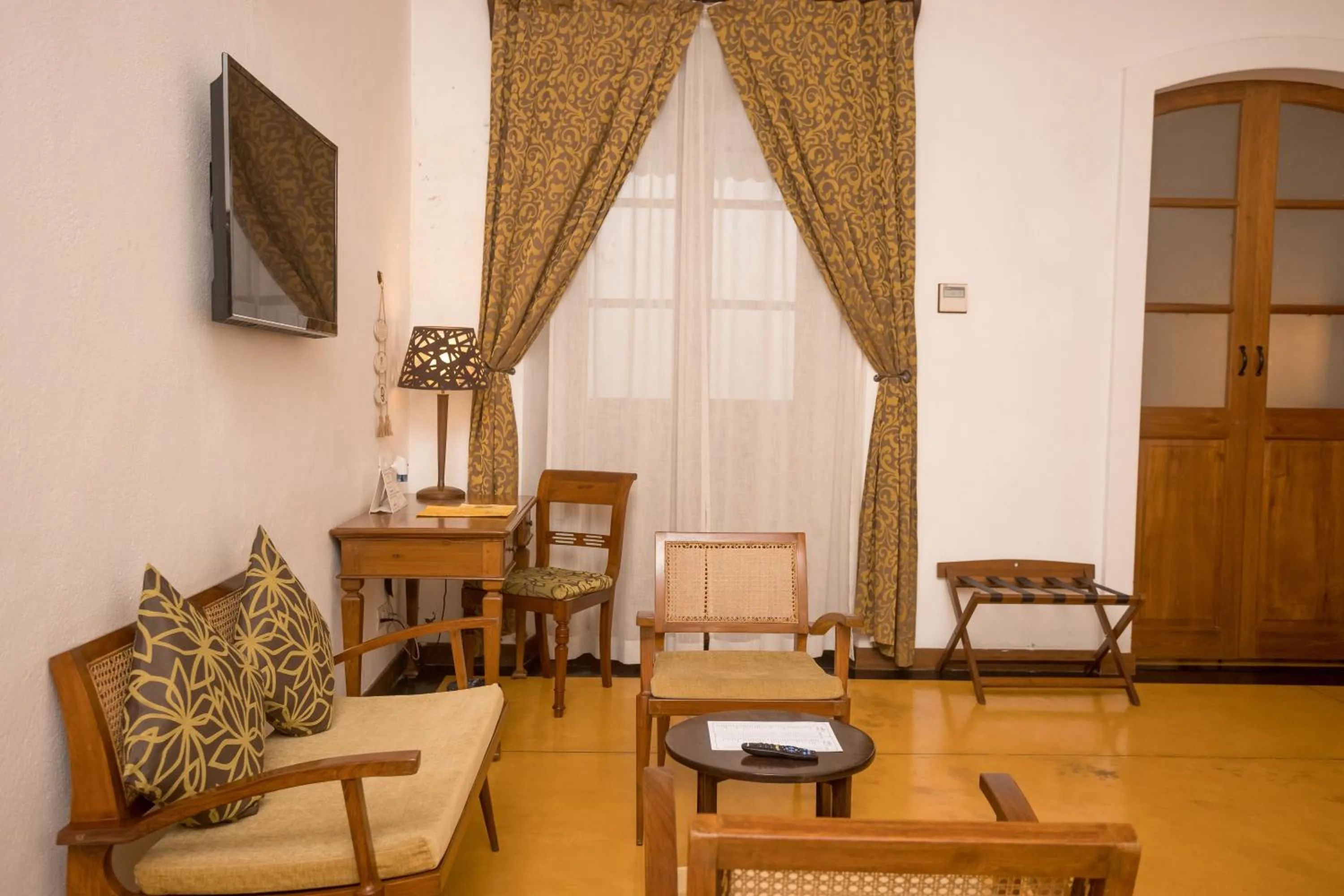 Seating area in Palais De Mahe - A CGH Earth Experience