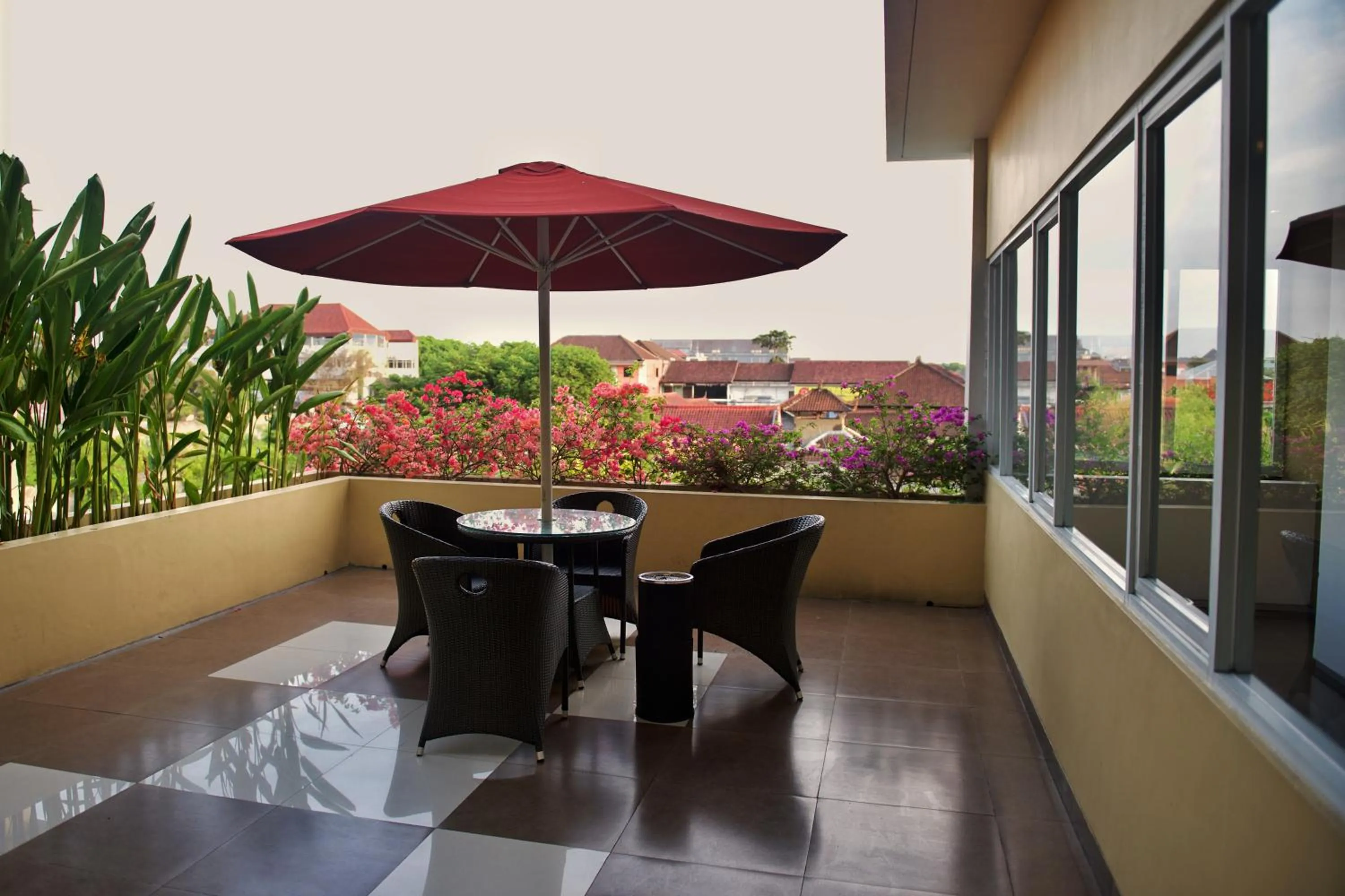 Patio in The Kana Kuta Hotel