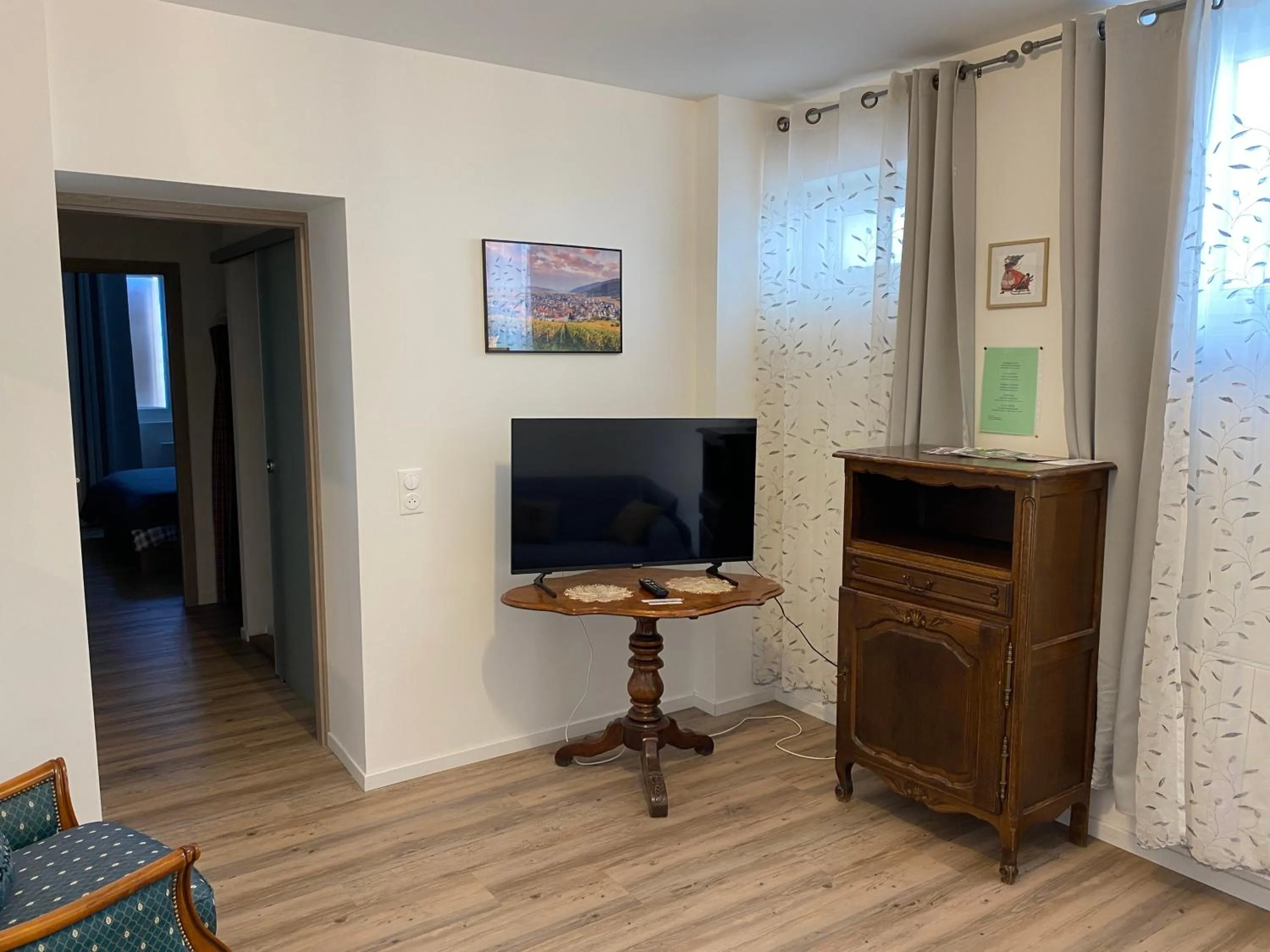 Living room in Au repos des vignes, chambres d'hôtes
