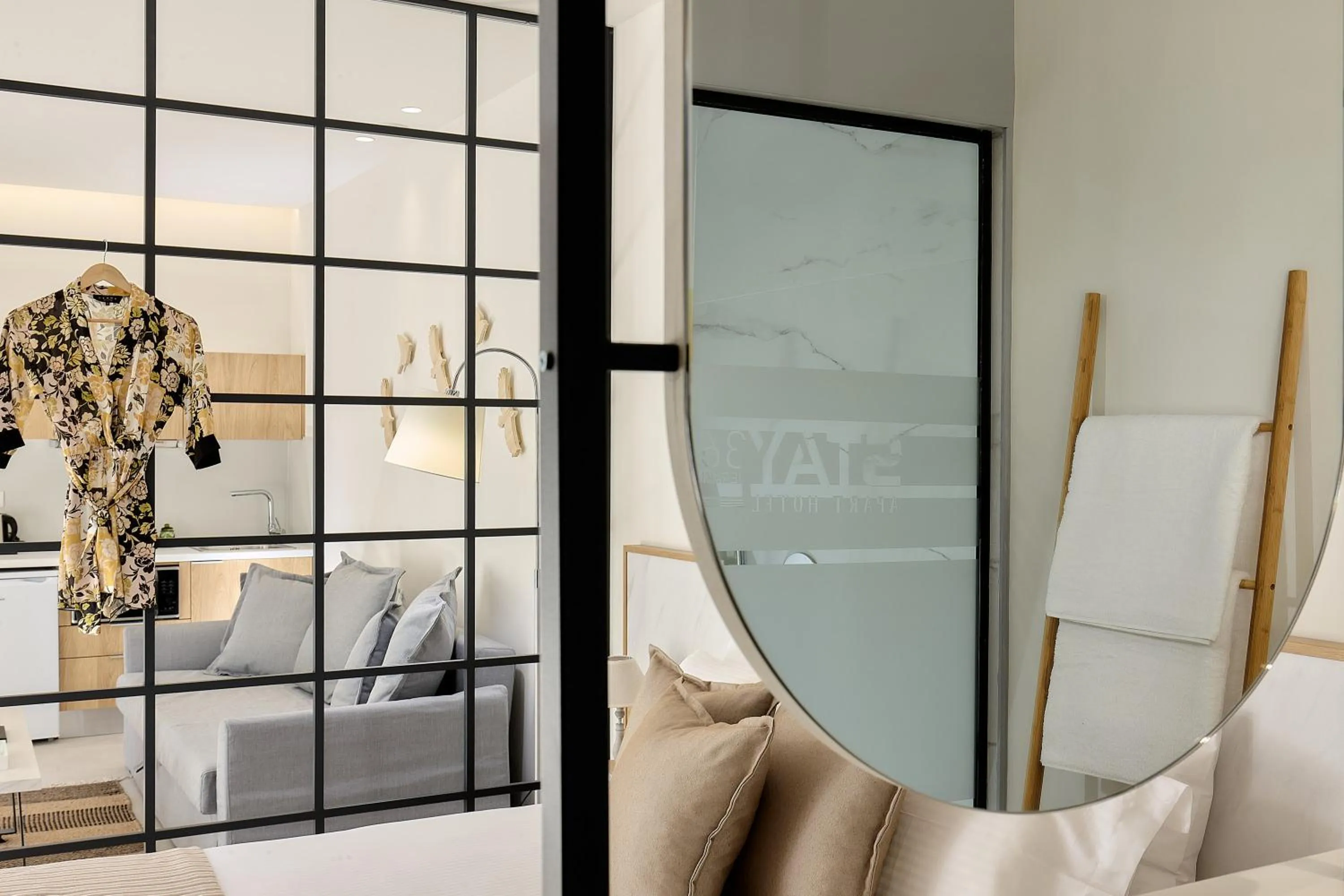 Bathroom, Bed in Stay 365 Heraklion Apart Hotel