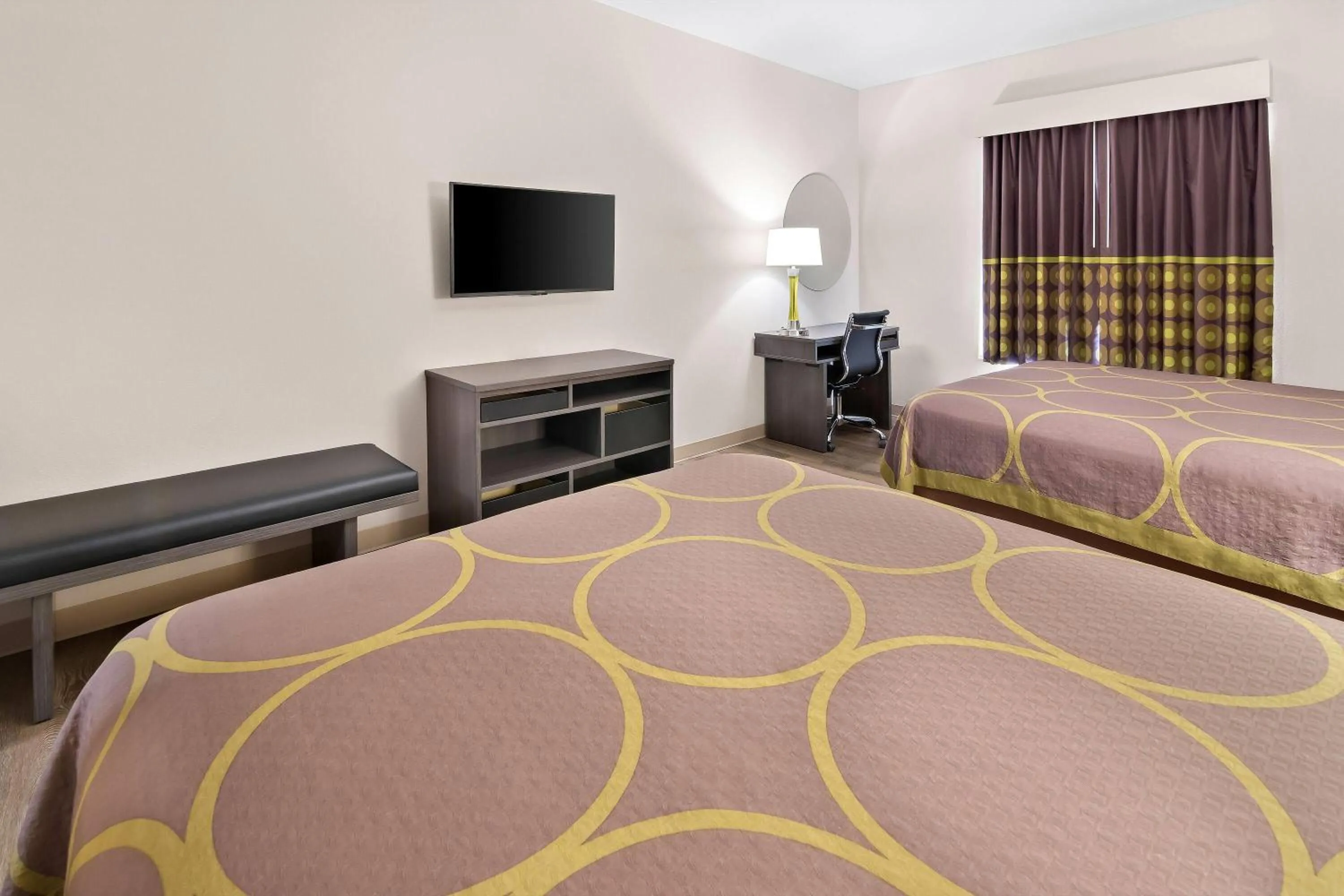 Bed in Super 8 by Wyndham Fort Worth Stockyards