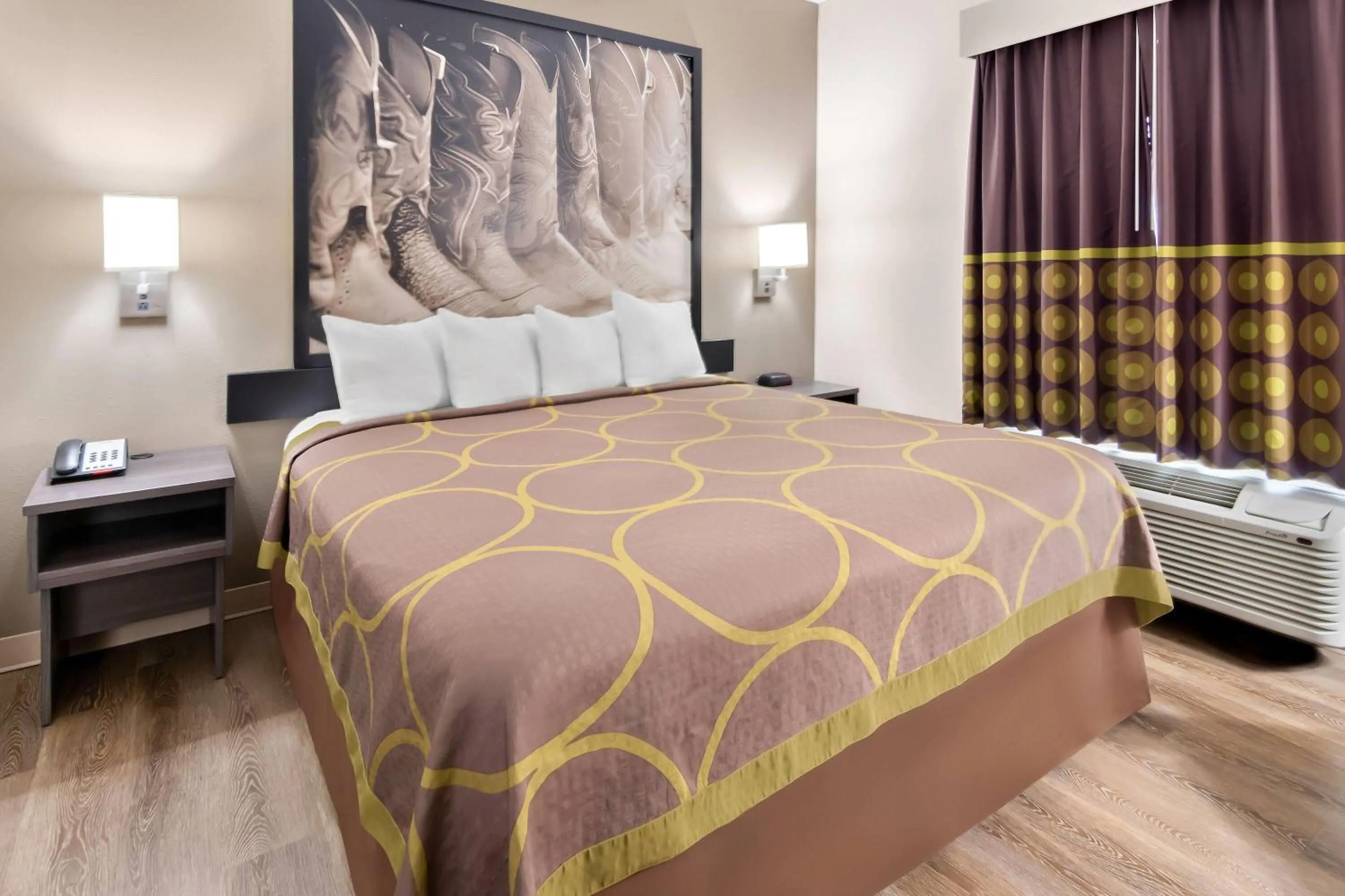 Photo of the whole room, Bed in Super 8 by Wyndham Fort Worth Stockyards