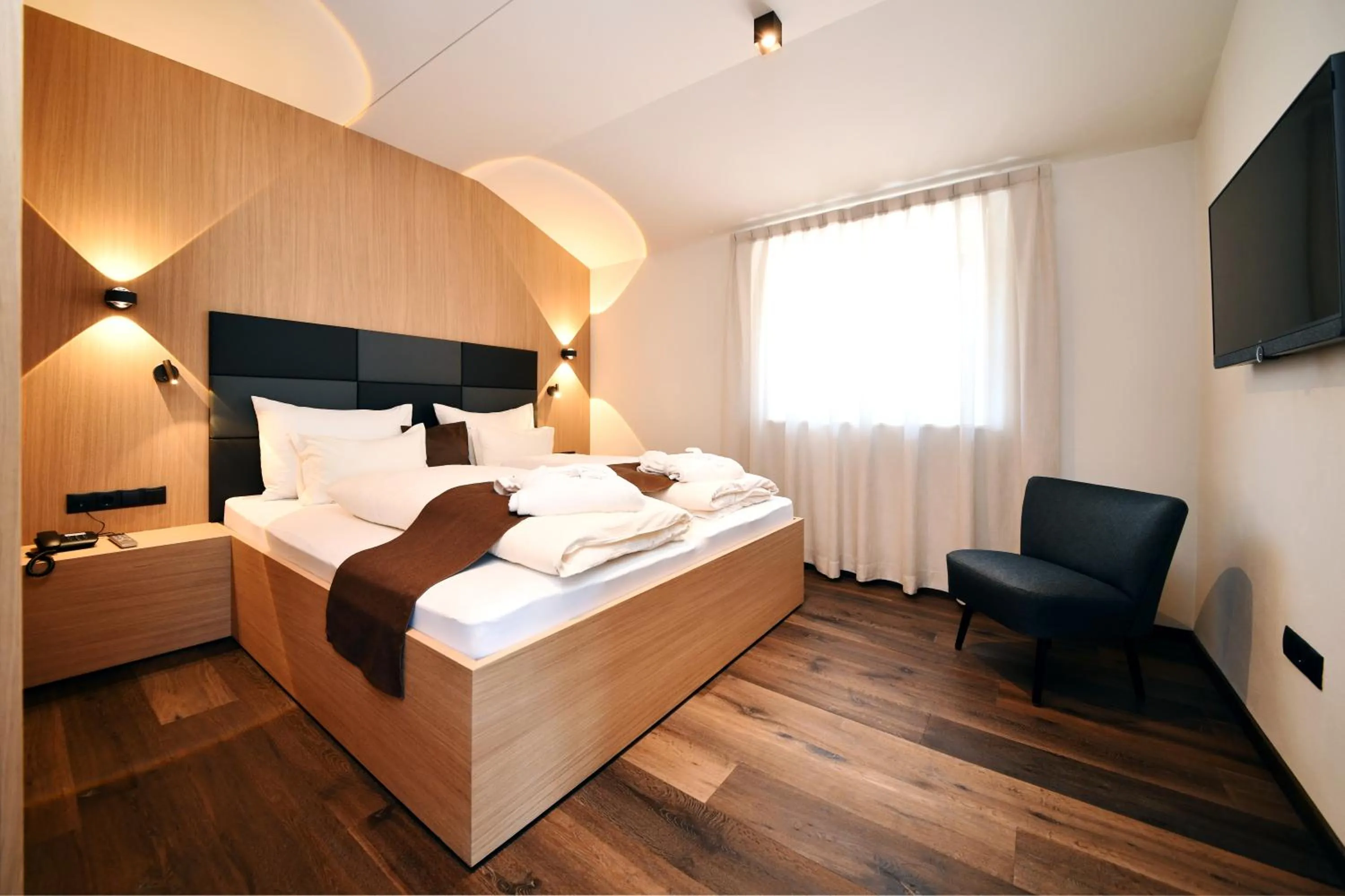 Bedroom, Bed in Apparthotel Gartenresidence Nalserhof