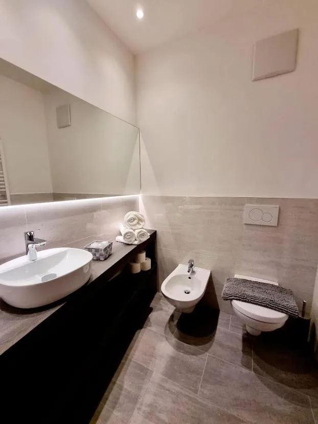 Bathroom in Hotel Brückenwirt - Al Ponte