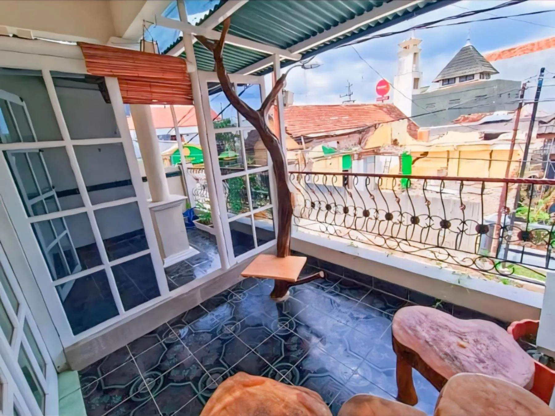 Balcony/Terrace in BILIK BAMBOO HOMESTAY