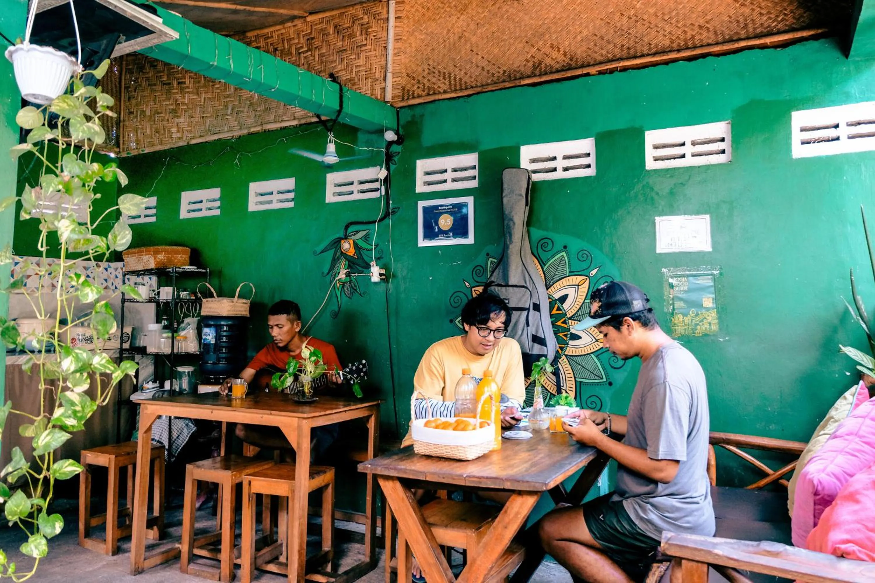 Seating area in BILIK BAMBOO HOMESTAY