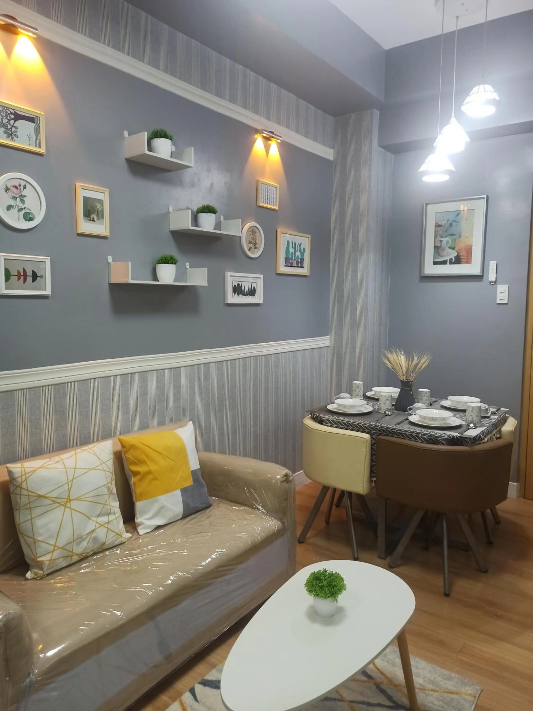 Living room in 2-Bedroom CK's Corner Staycation Trees Residences