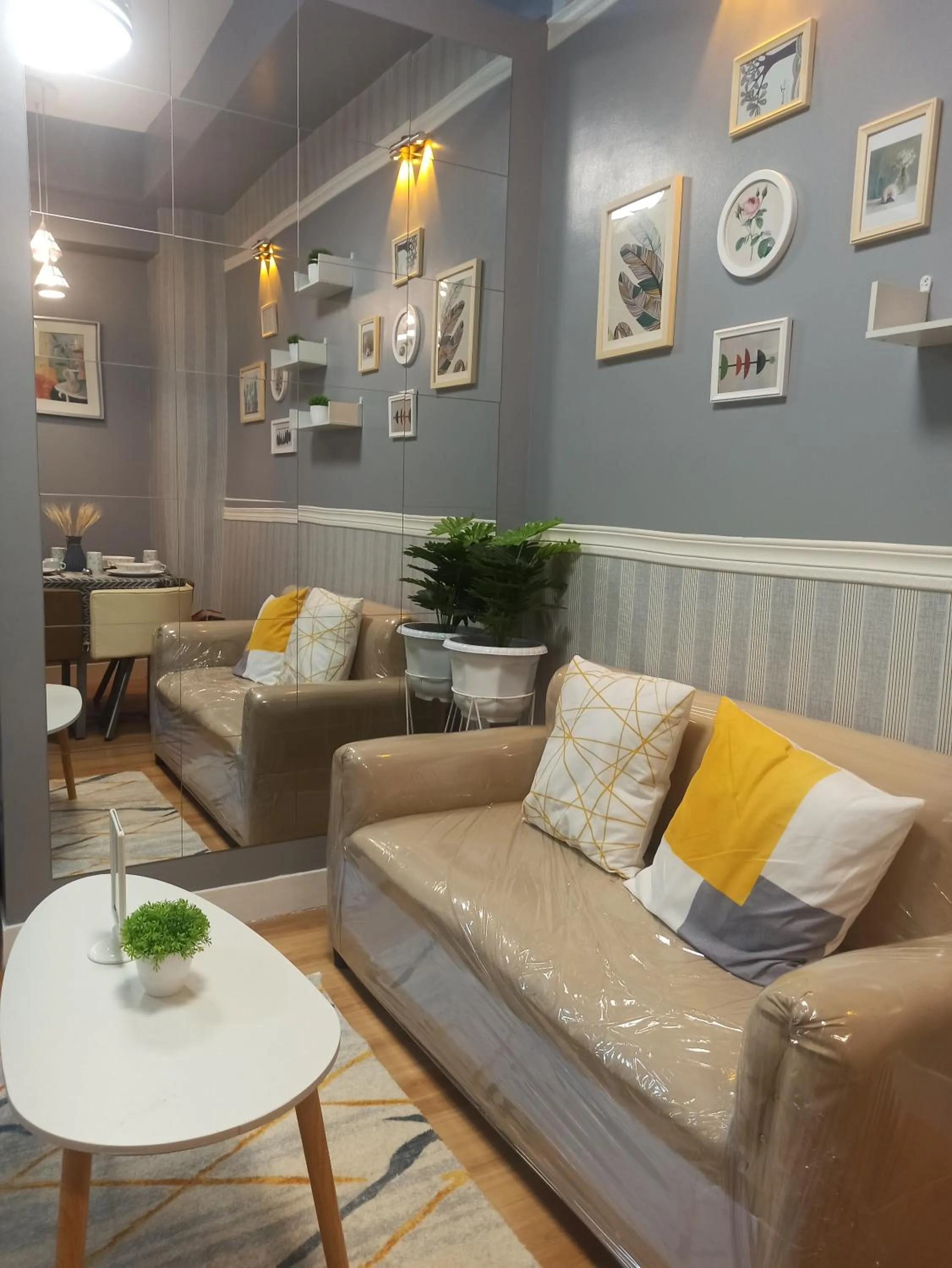 Living room in 2-Bedroom CK's Corner Staycation Trees Residences