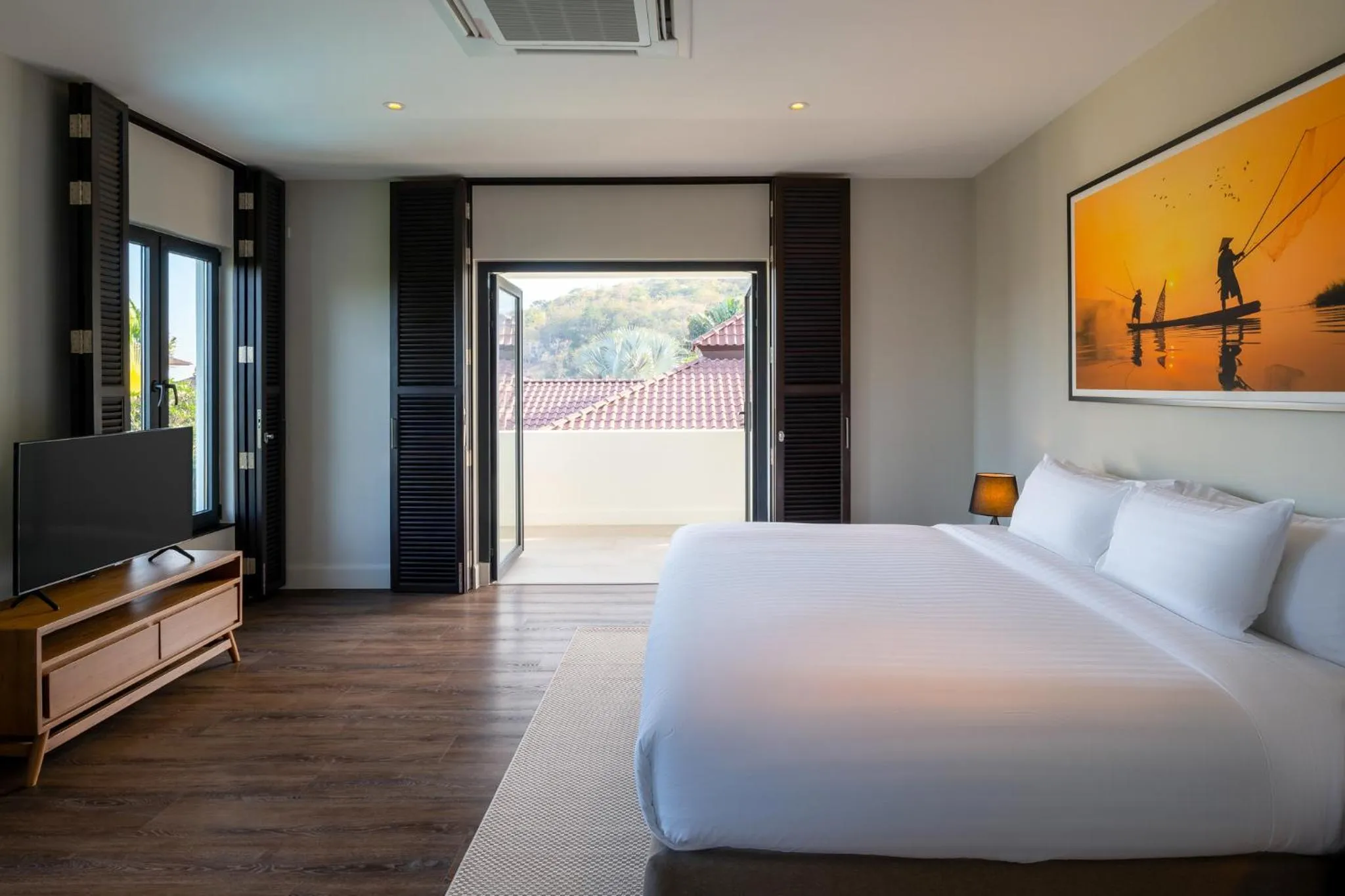 Bedroom, Bed in Luxury 5 Bedroom Pool Villa B11B