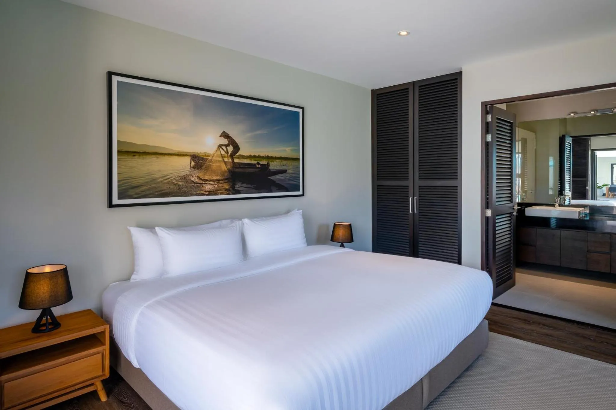 Bedroom, Bed in Luxury 5 Bedroom Pool Villa B11B