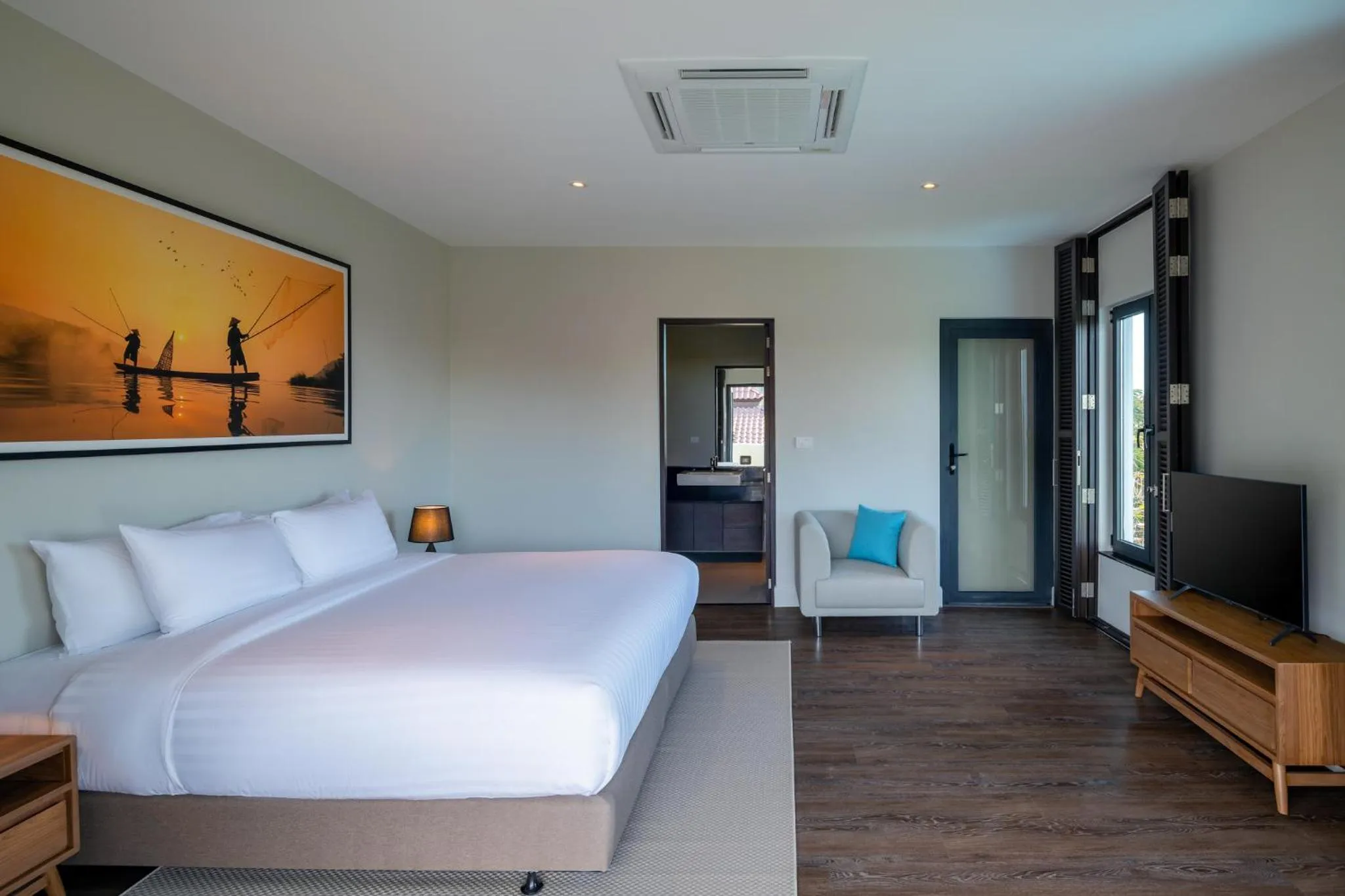 Bedroom, Bed in Luxury 5 Bedroom Pool Villa B11B