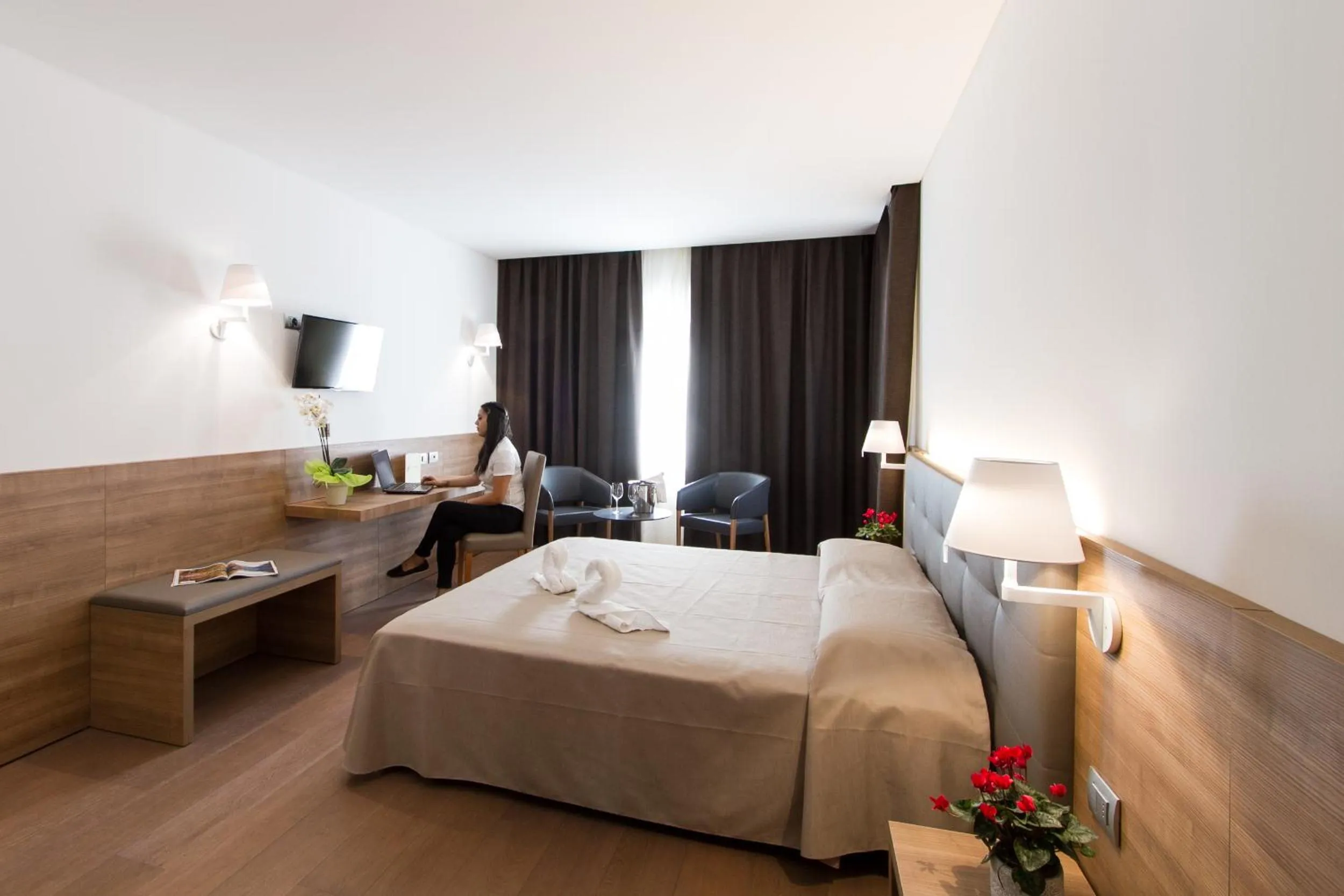 Bedroom, Bed in Albergo Al Tarcentino