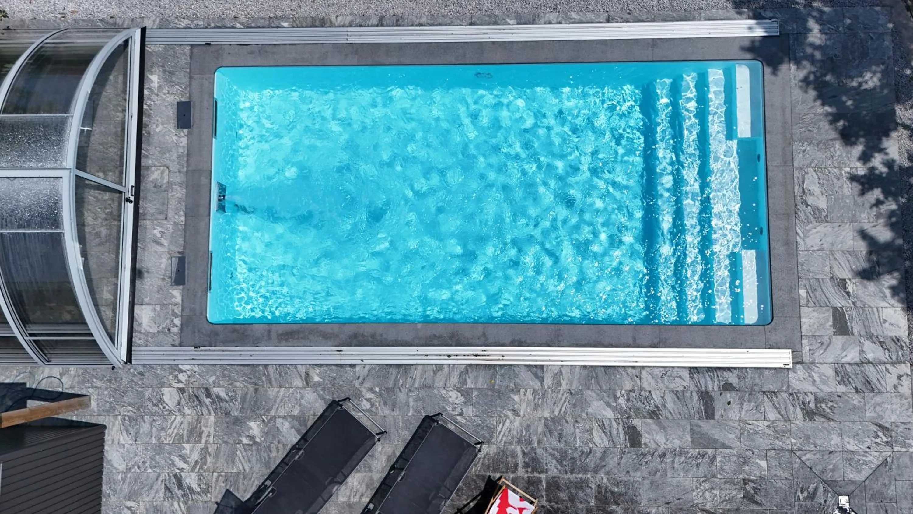 Pool view in Salzburger Dolomitenhof