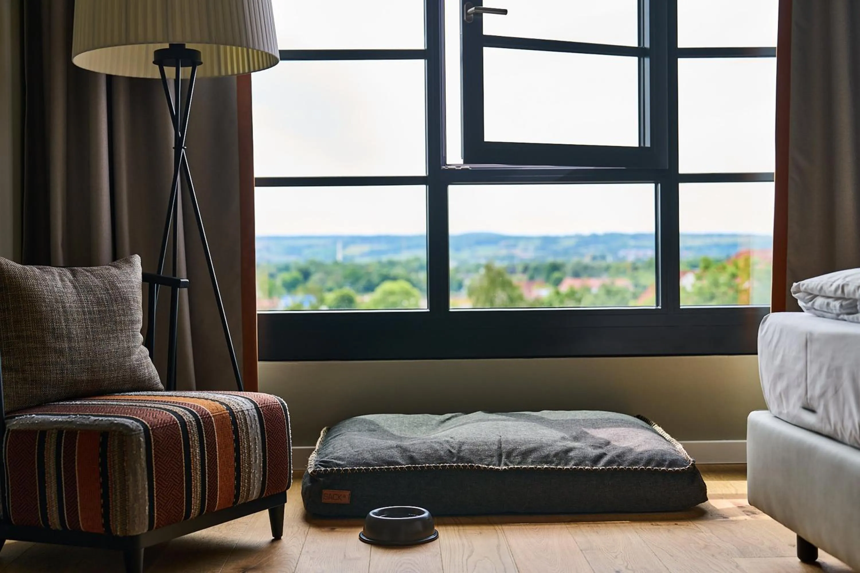 Decorative detail, Bed in FREIgeist Göttingen Nordstadt, A Member of Design Hotels