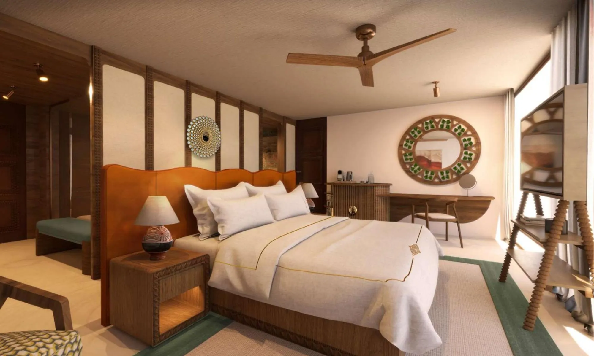 Bed in The Site Hotel Ibiza New Opening 2026