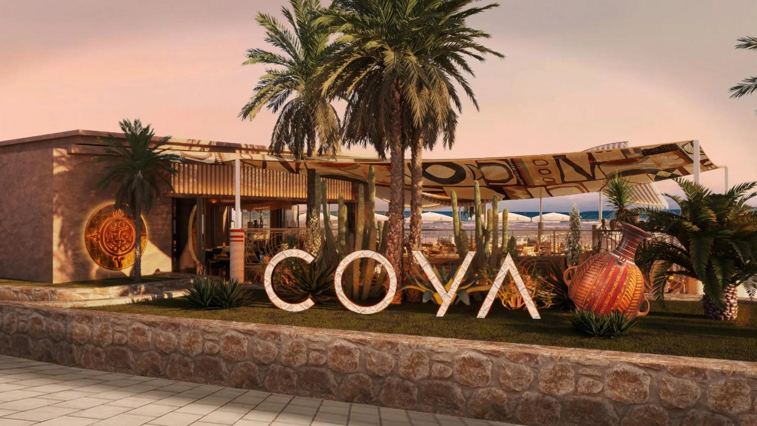 Restaurant/places to eat in The Site Hotel Ibiza New Opening 2026