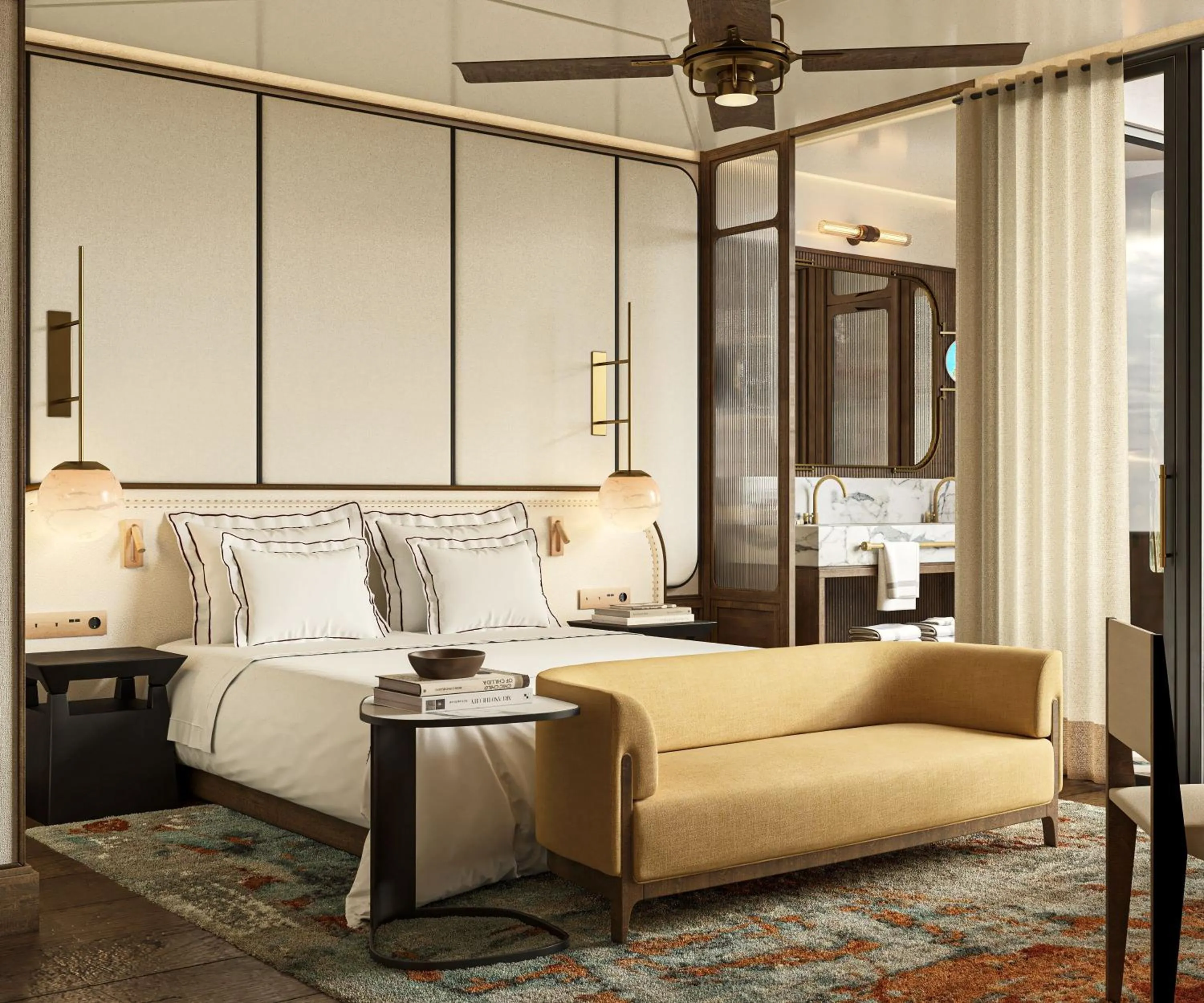 Bed in The Site Hotel Ibiza New Opening 2026