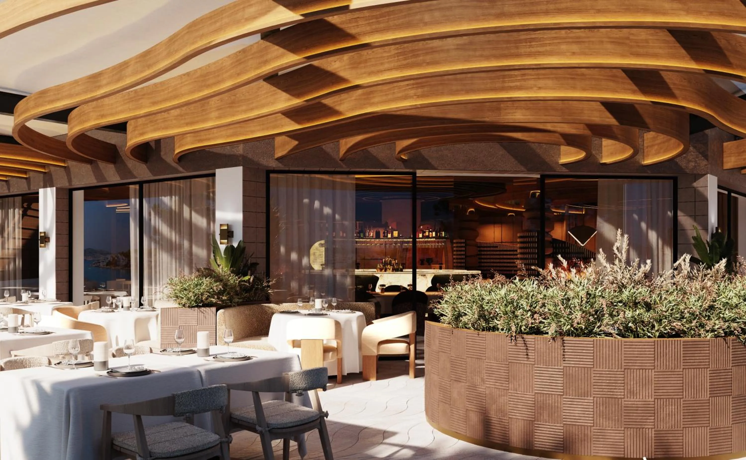 Restaurant/places to eat in The Site Hotel Ibiza New Opening 2026