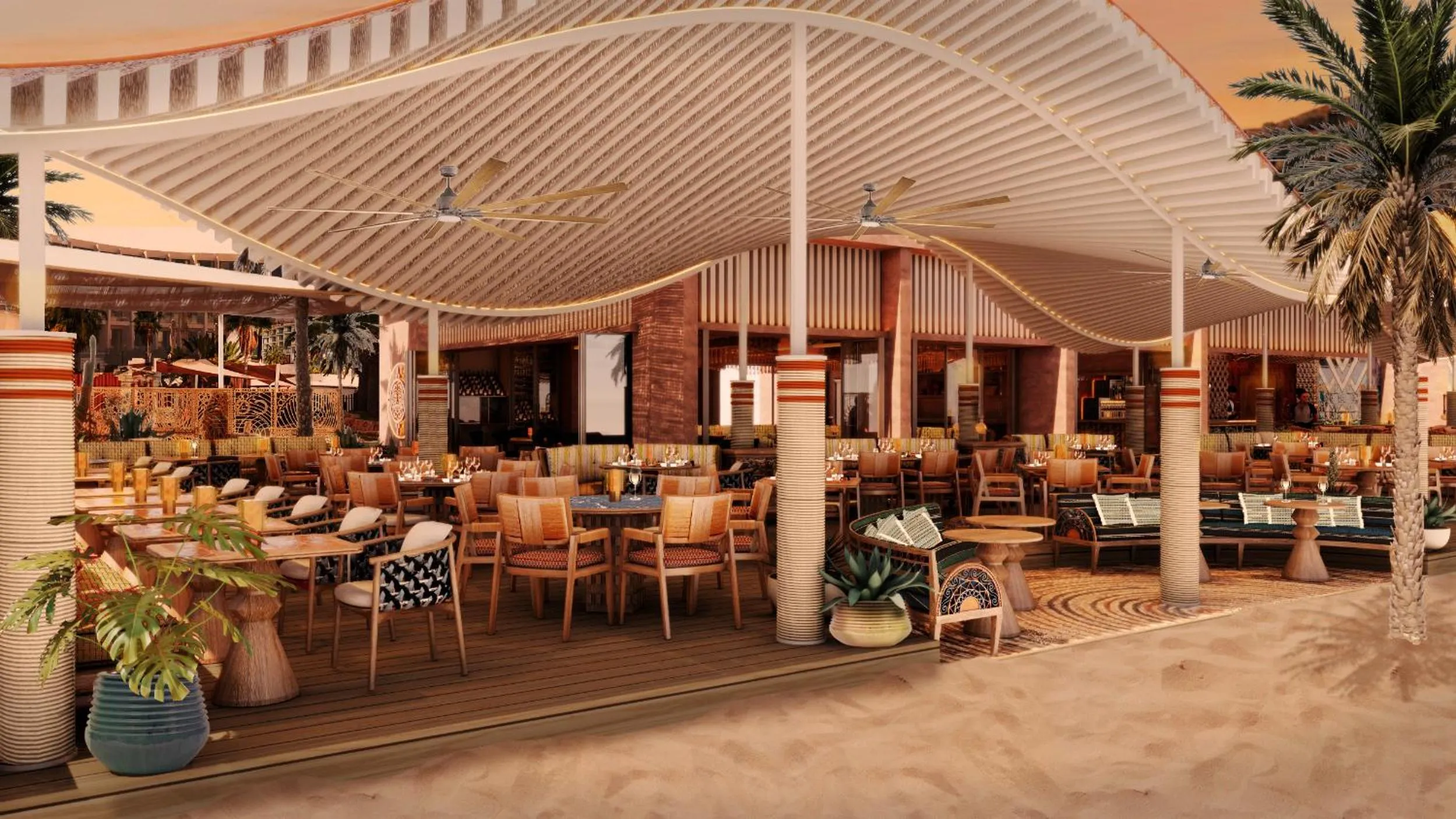 Restaurant/places to eat in The Site Hotel Ibiza New Opening 2026