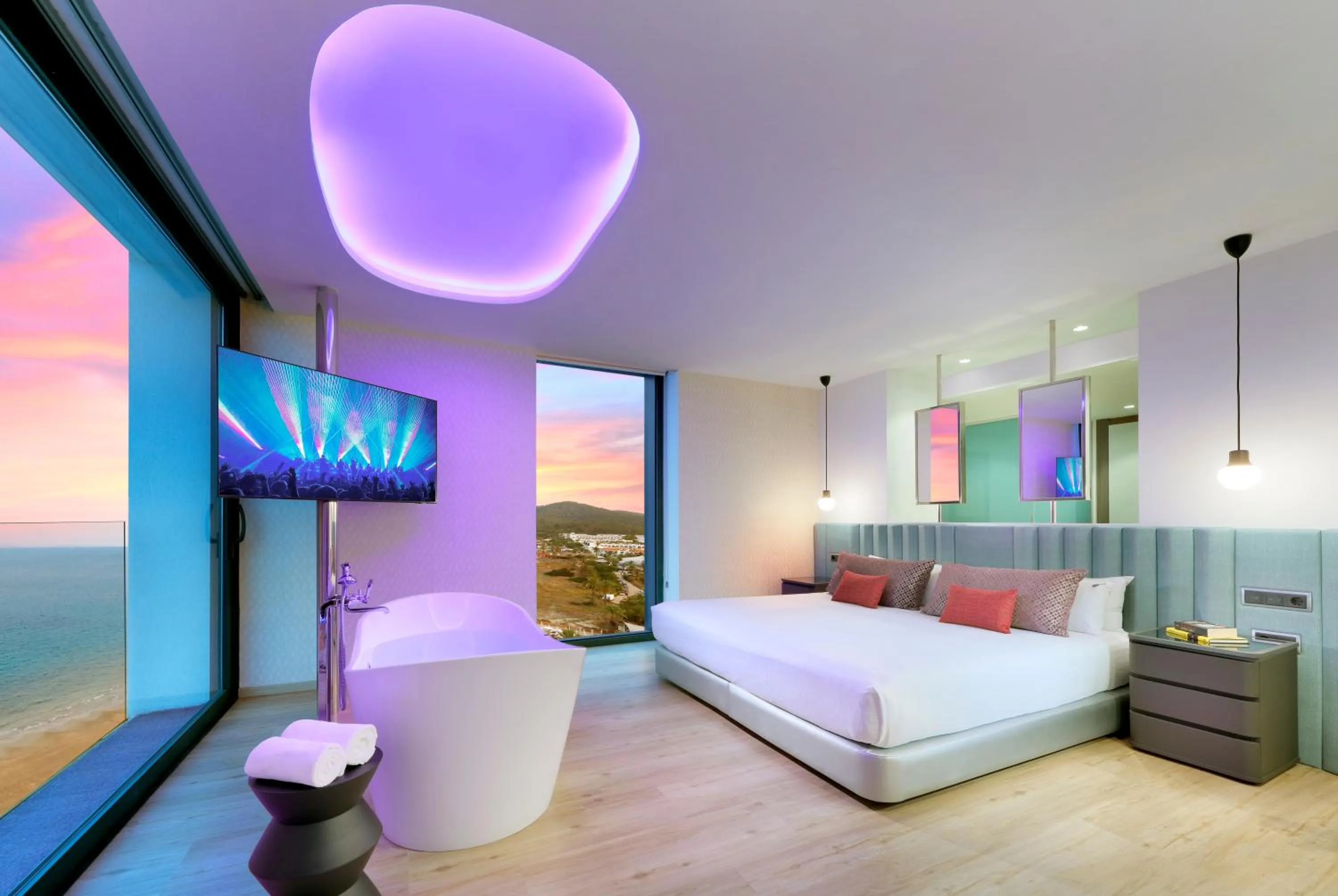 Bed in Hard Rock Hotel Ibiza