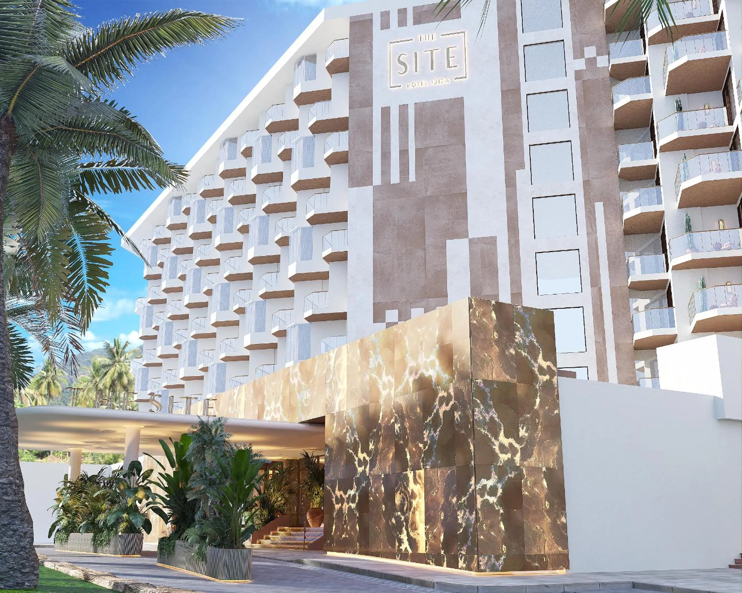 Property building in The Site Hotel Ibiza New Opening 2026