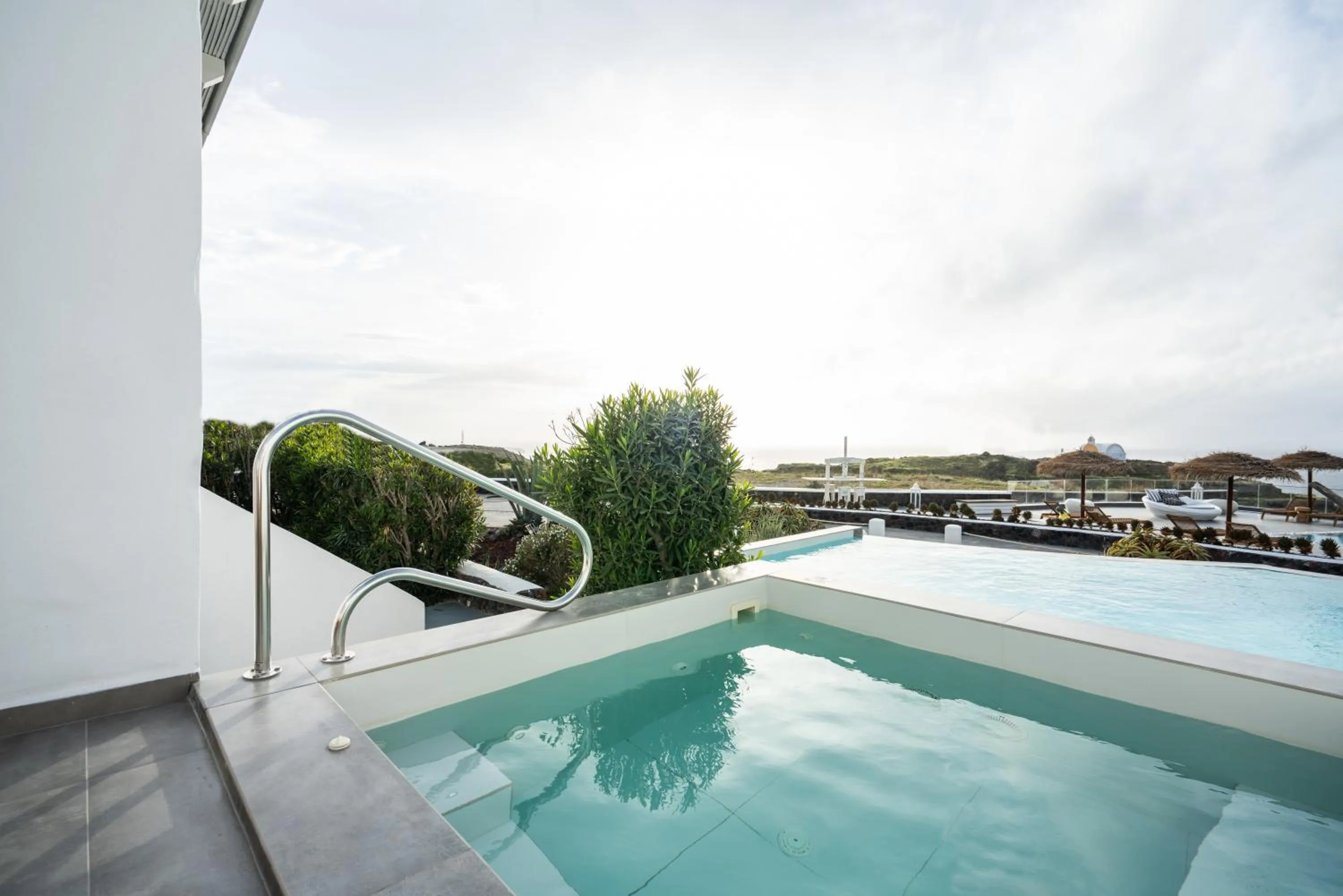 Hot Tub in Oia Sunset Villas