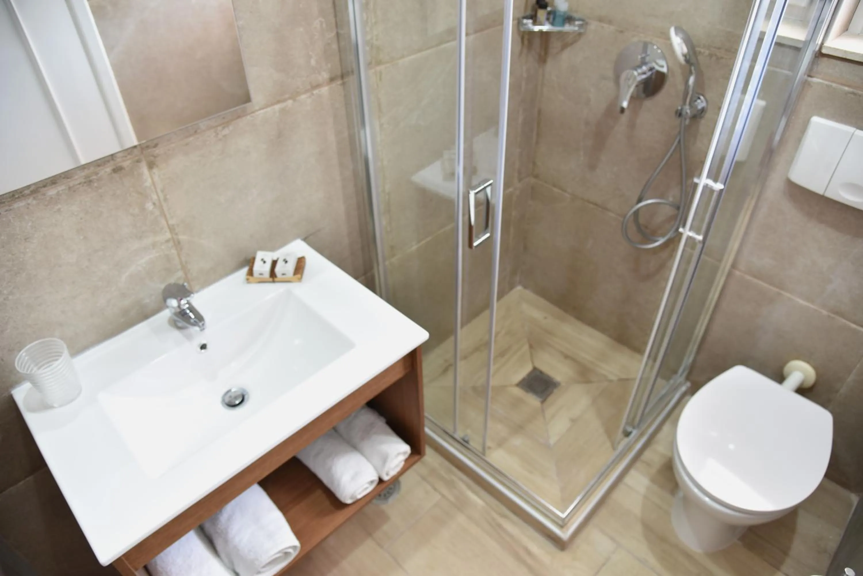 Shower in Boutique Hotel Tilos Mare