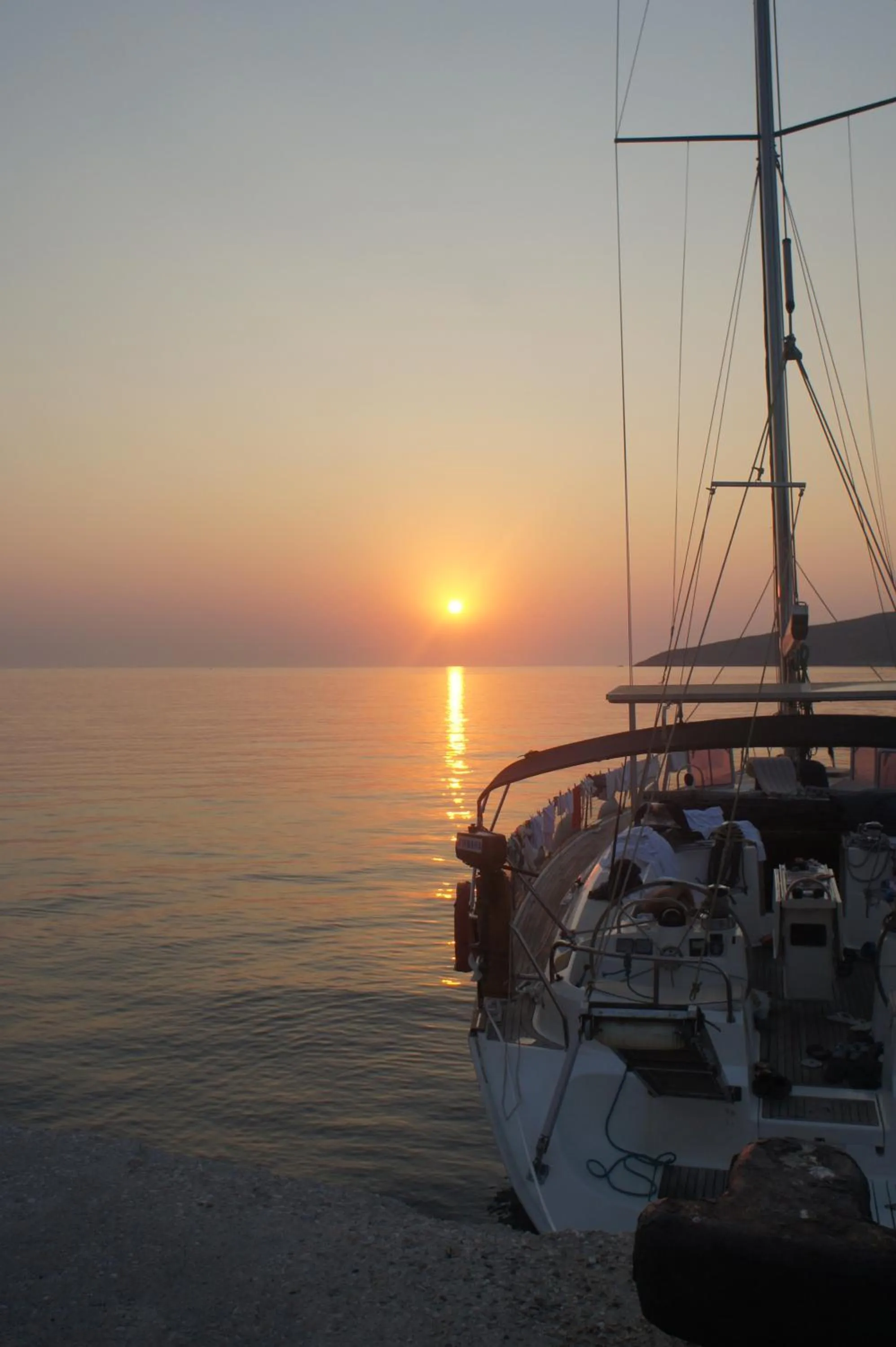 Sunset in Boutique Hotel Tilos Mare