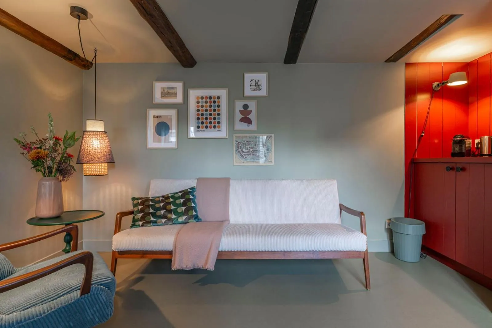 Seating area in B&B Turfkade9