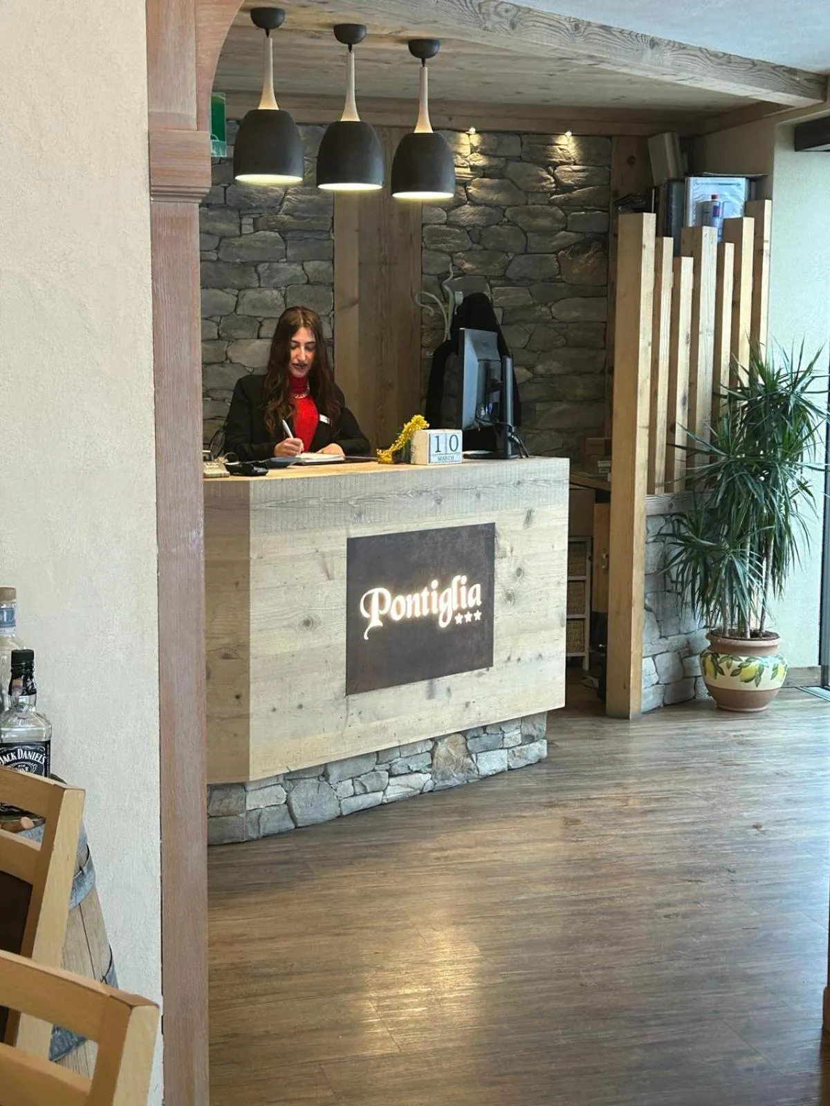 Lobby or reception in Hotel Pontiglia