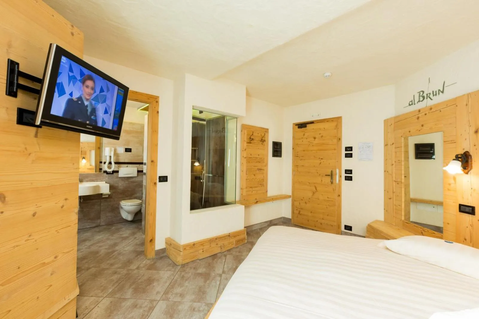 Bed in Hotel Pontiglia