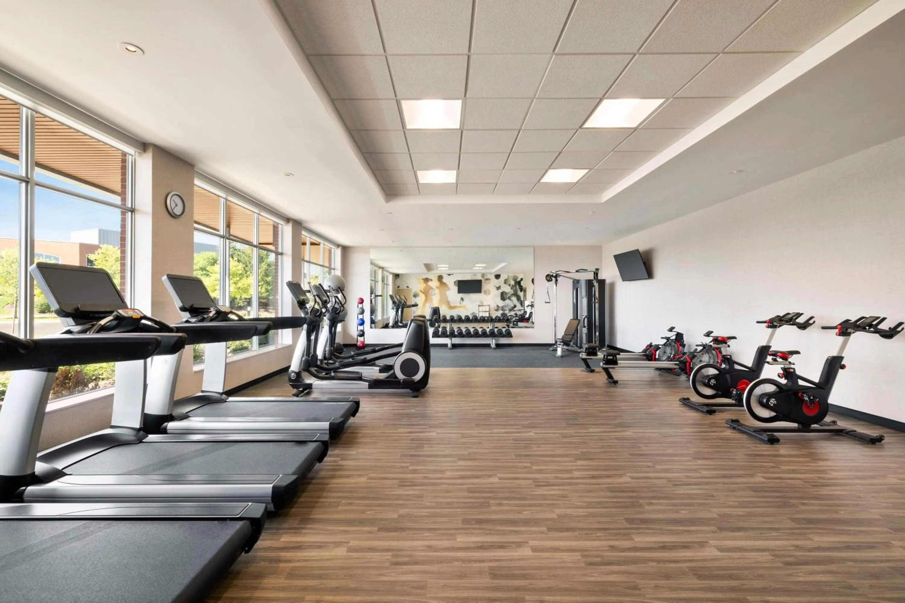 Fitness centre/facilities in Hyatt Place Columbus Polaris