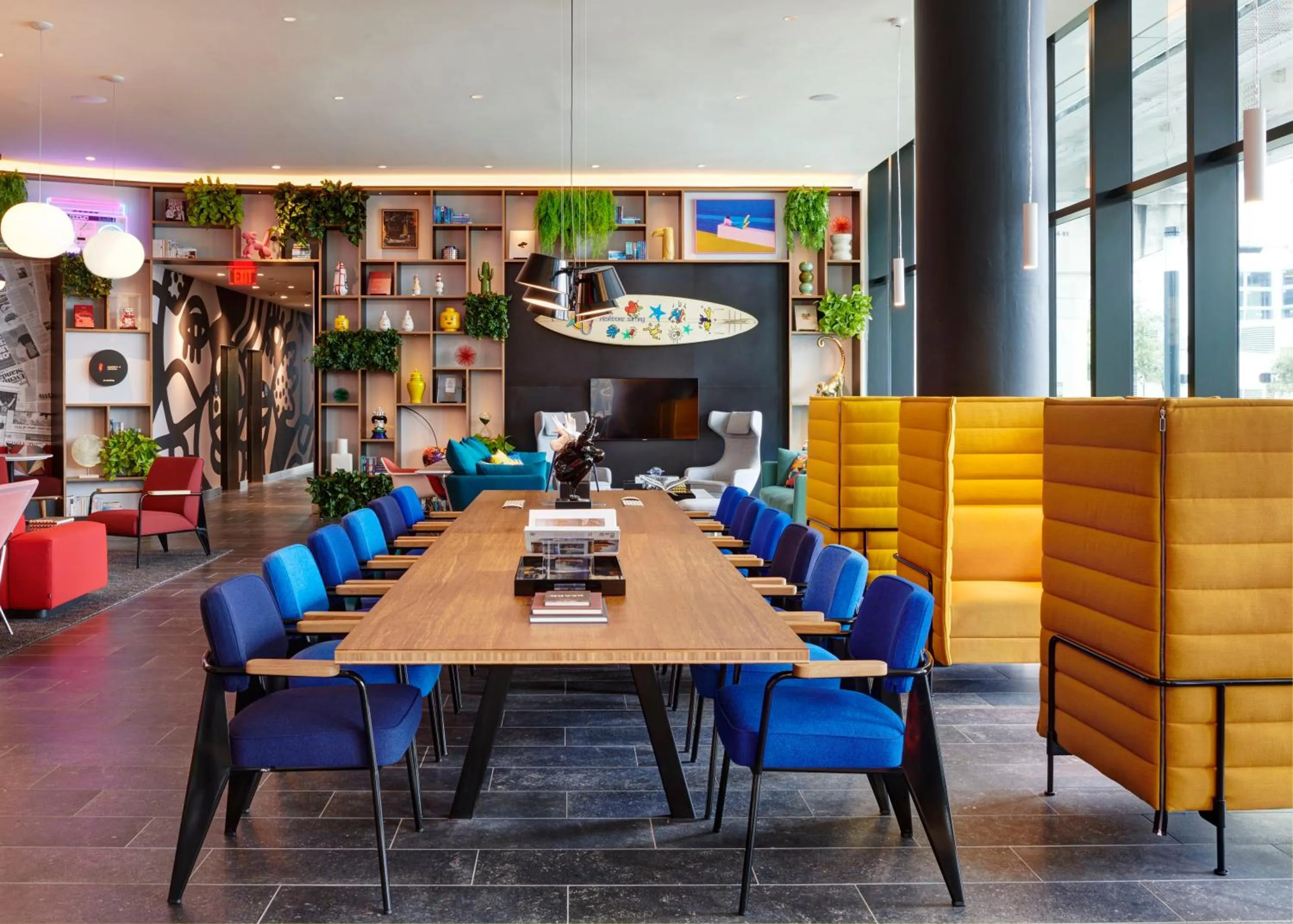 Lobby or reception in citizenM Miami World Center