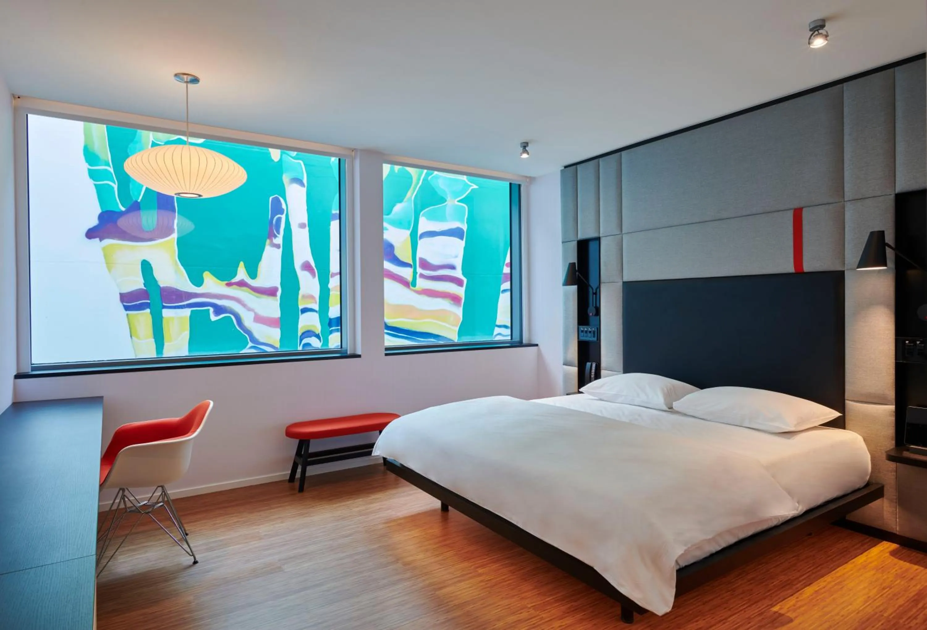 Bedroom, Bed in citizenM Miami World Center