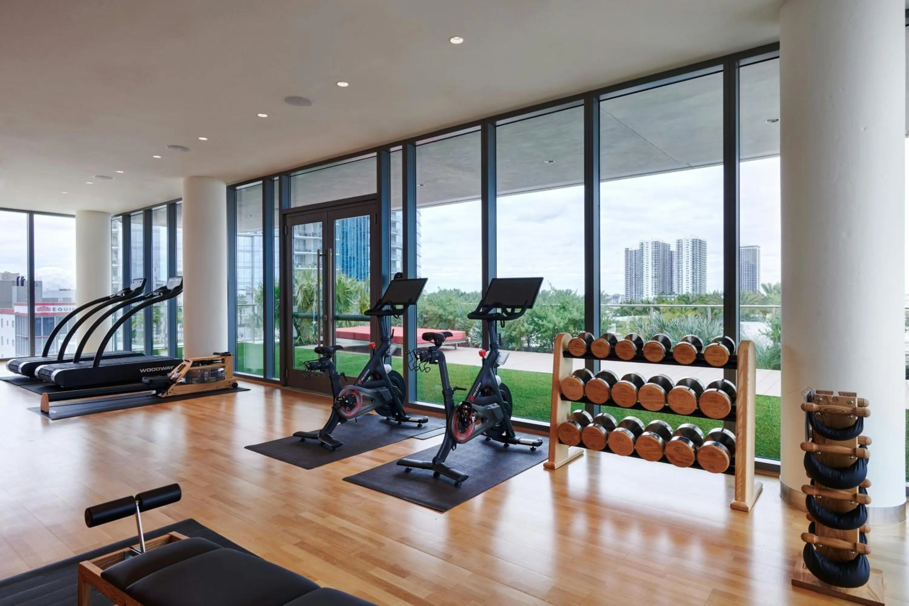 Fitness centre/facilities in citizenM Miami World Center