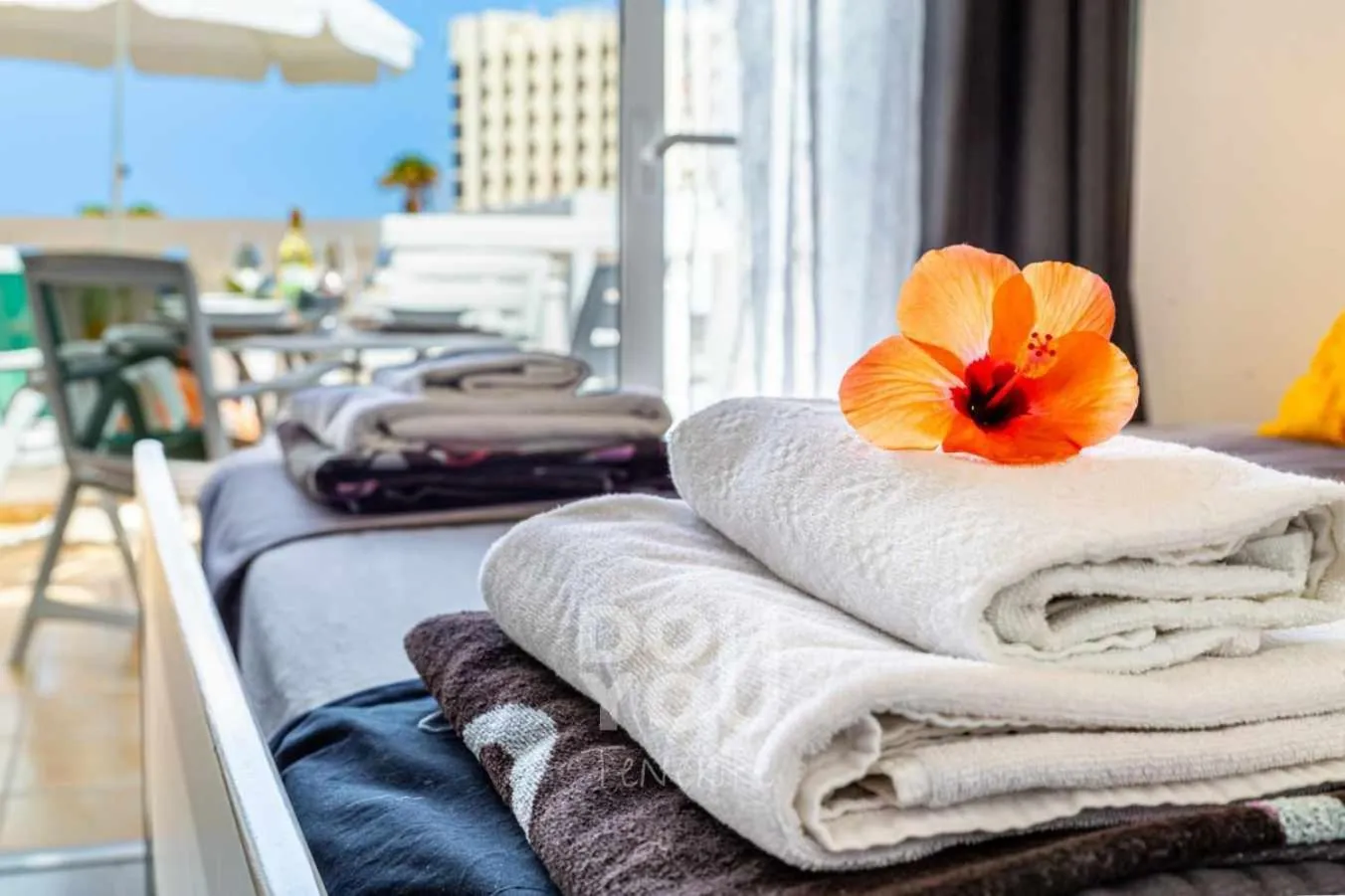 Bed in Apartment Paraiso Royal