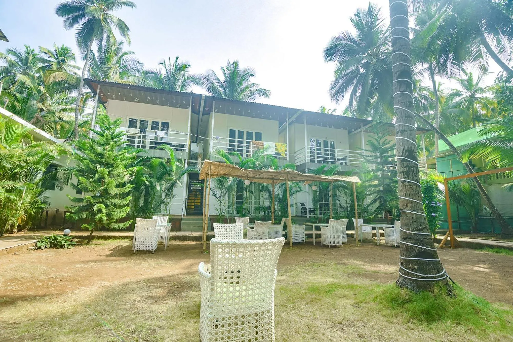 Facade/entrance in FabHotel La Volga - Nr Morjim beach