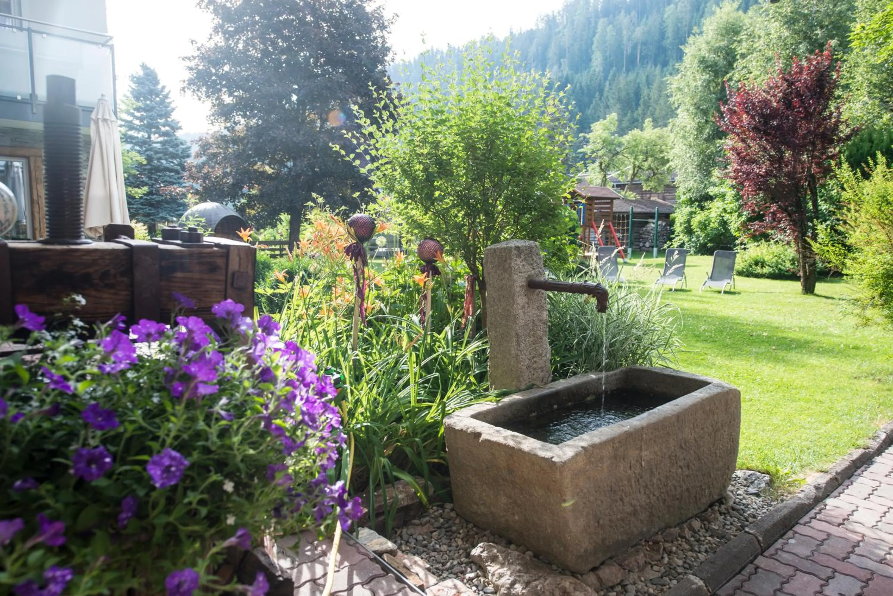 Garden in Aparthotel Kristall