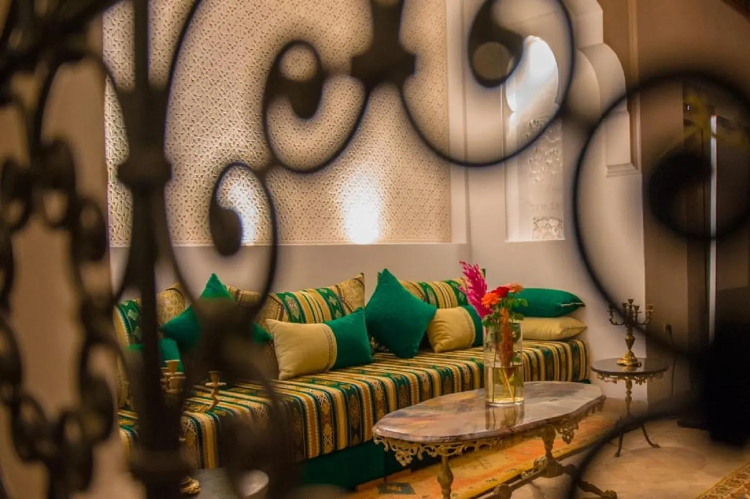 Living room in Riad la clé d'or & spa