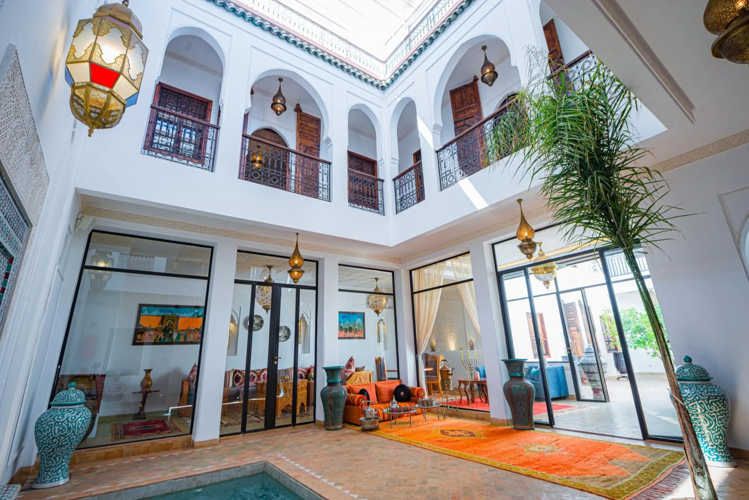 Lobby or reception in Riad la clé d'or & spa