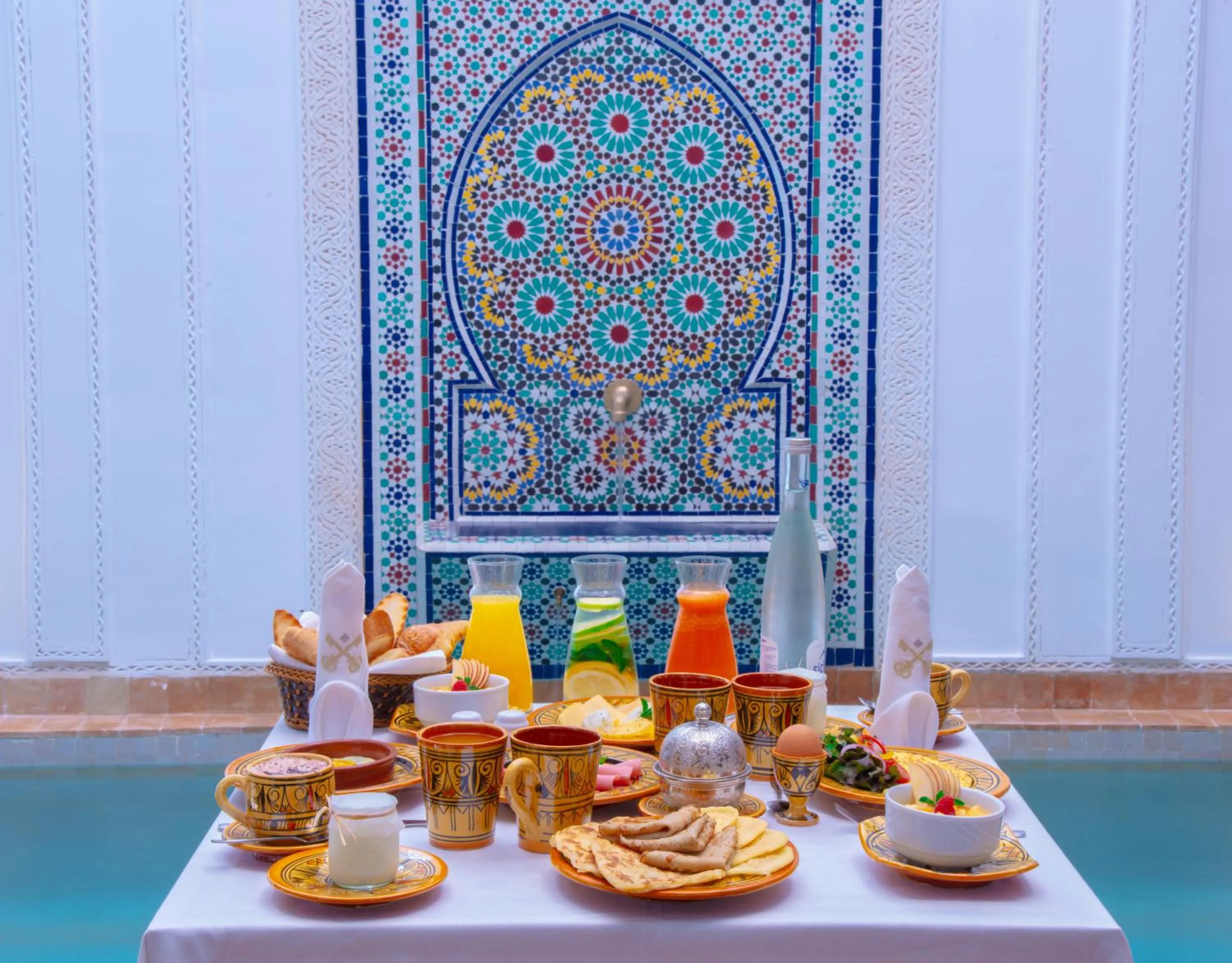 Continental breakfast in Riad la clé d'or & spa