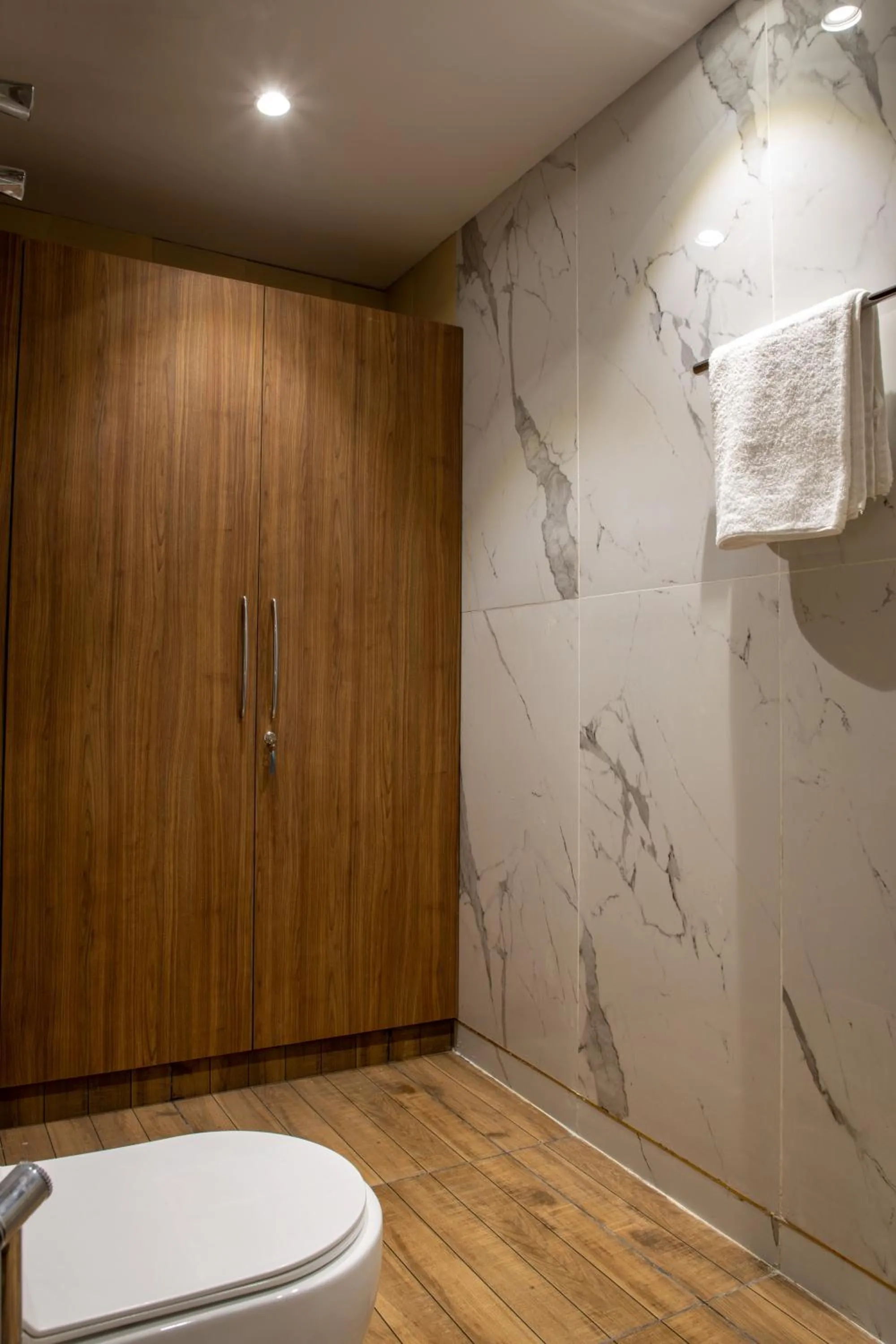 Bathroom in Perch Service Apartment-MG Road