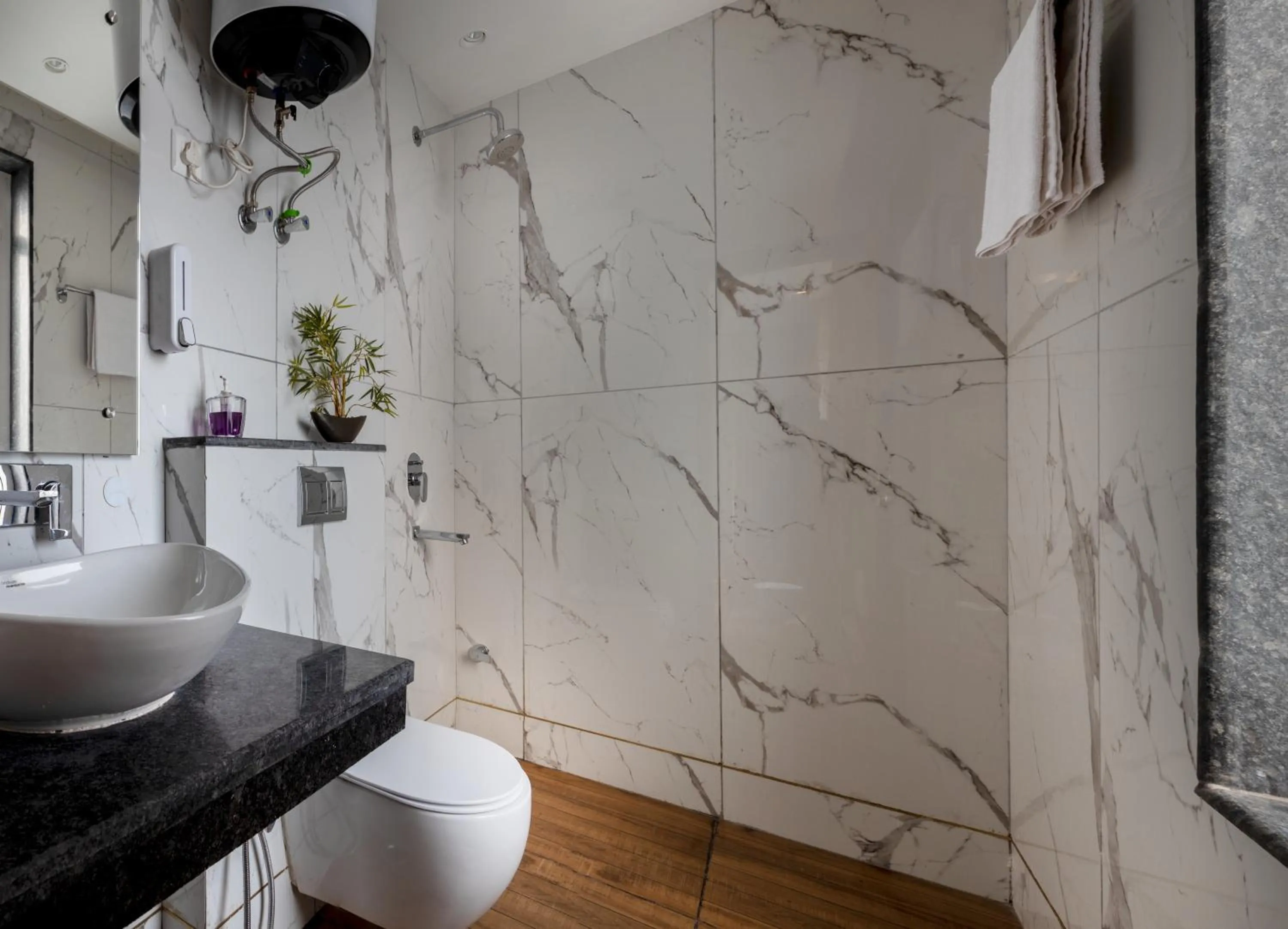 Bathroom in Perch Service Apartment-MG Road