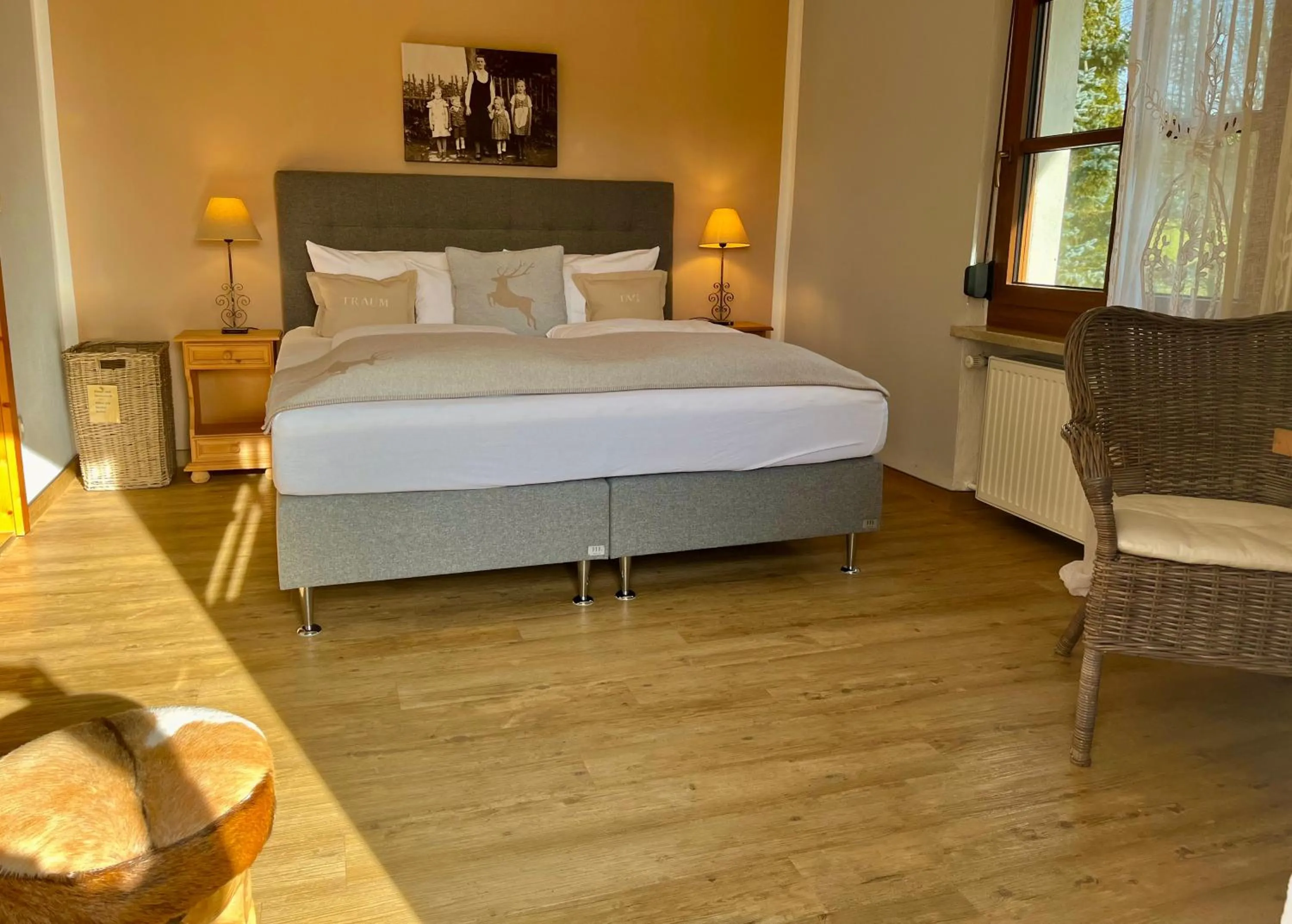 Photo of the whole room, Bed in Landhotel Lindenhof