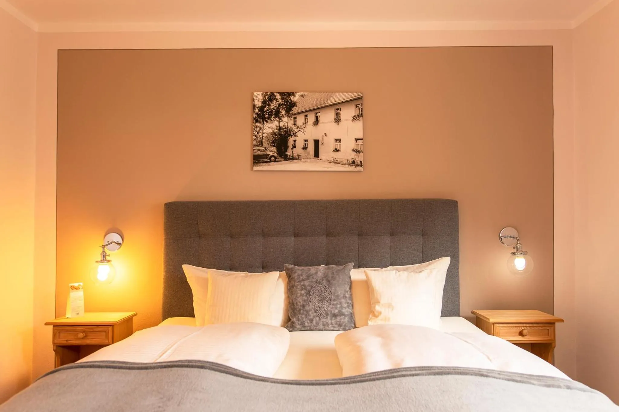 Bed in Landhotel Lindenhof